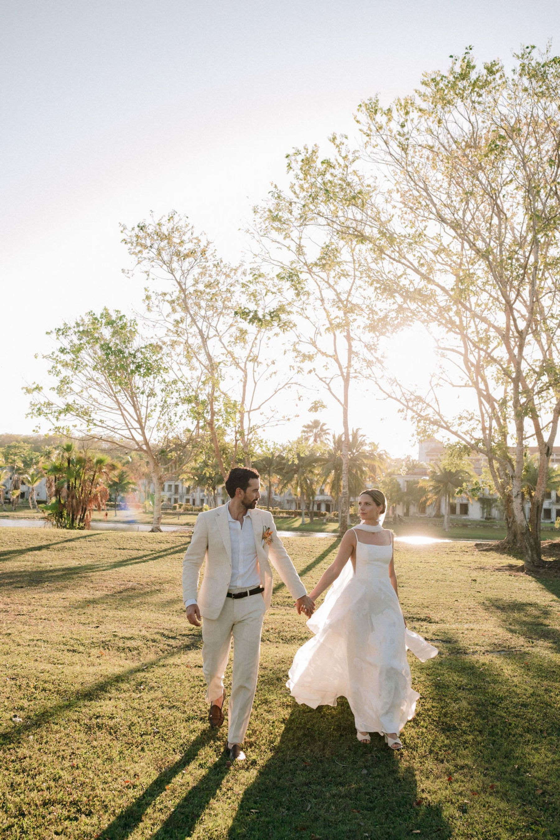 Thirteen Nationalities, a Shaman, and Seven Shades of Blue: Pauline &amp; Marsilio's Wedding at Bacalaria in Bacalar photo