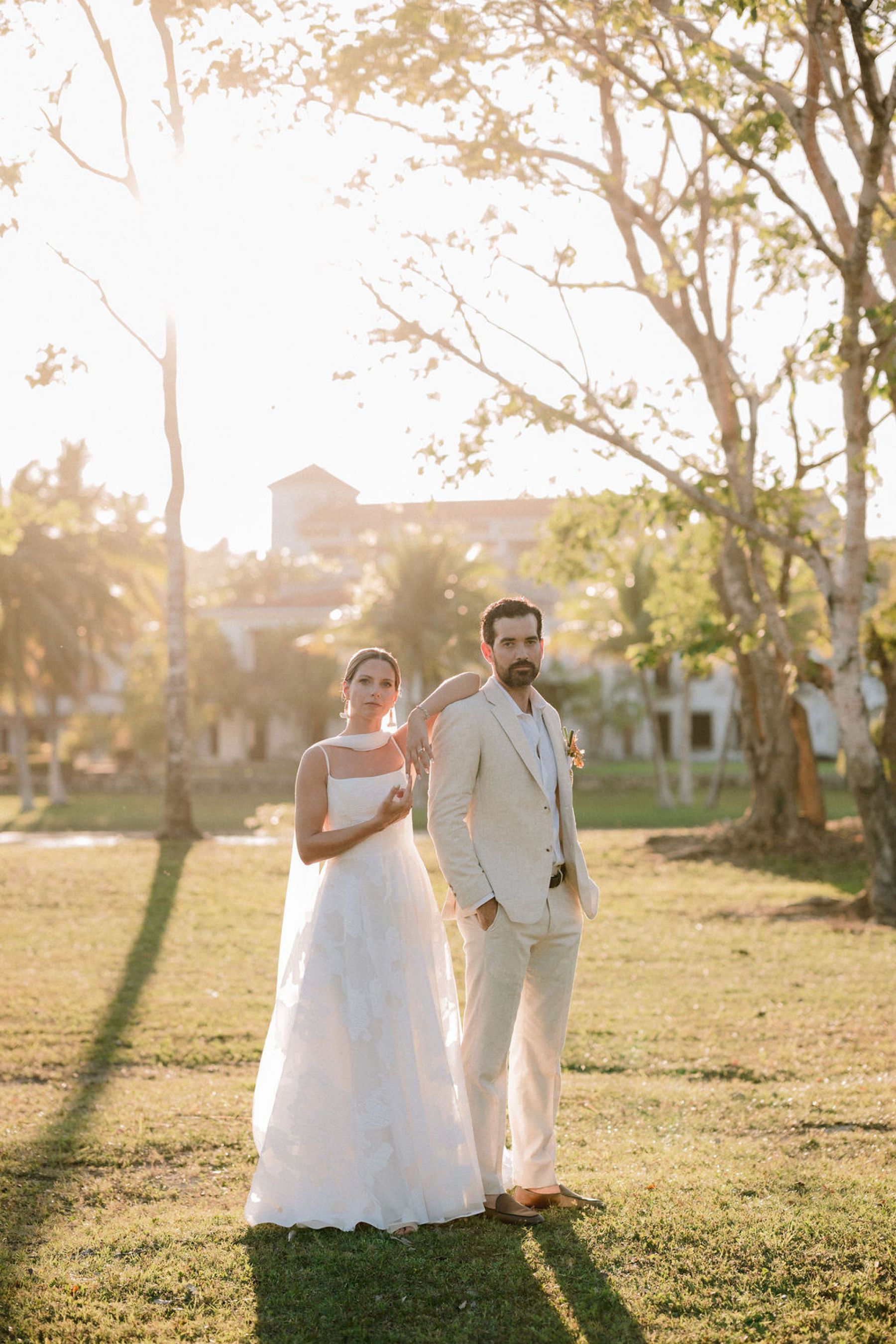 Thirteen Nationalities, a Shaman, and Seven Shades of Blue: Pauline &amp; Marsilio's Wedding at Bacalaria in Bacalar photo