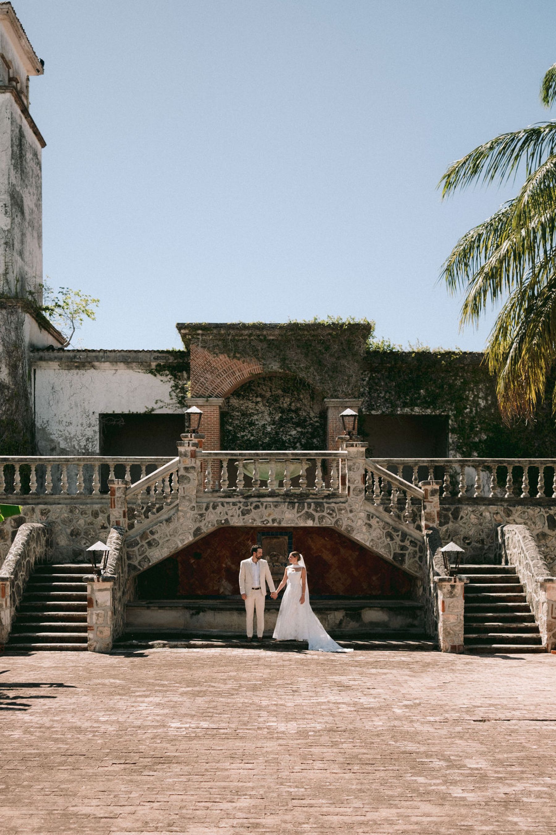 Thirteen Nationalities, a Shaman, and Seven Shades of Blue: Pauline &amp; Marsilio's Wedding at Bacalaria in Bacalar photo