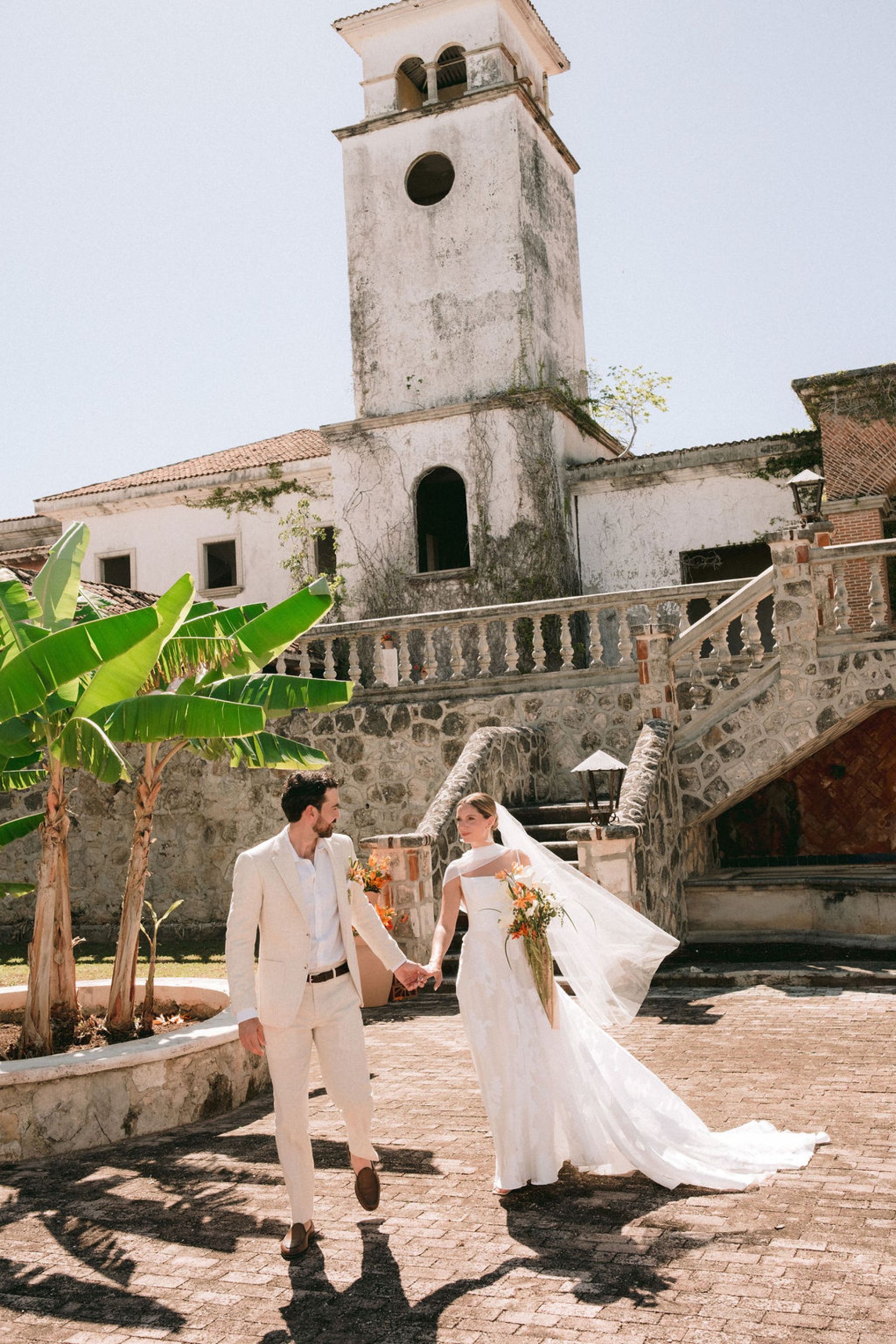 Thirteen Nationalities, a Shaman, and Seven Shades of Blue: Pauline &amp; Marsilio's Wedding at Bacalaria in Bacalar photo