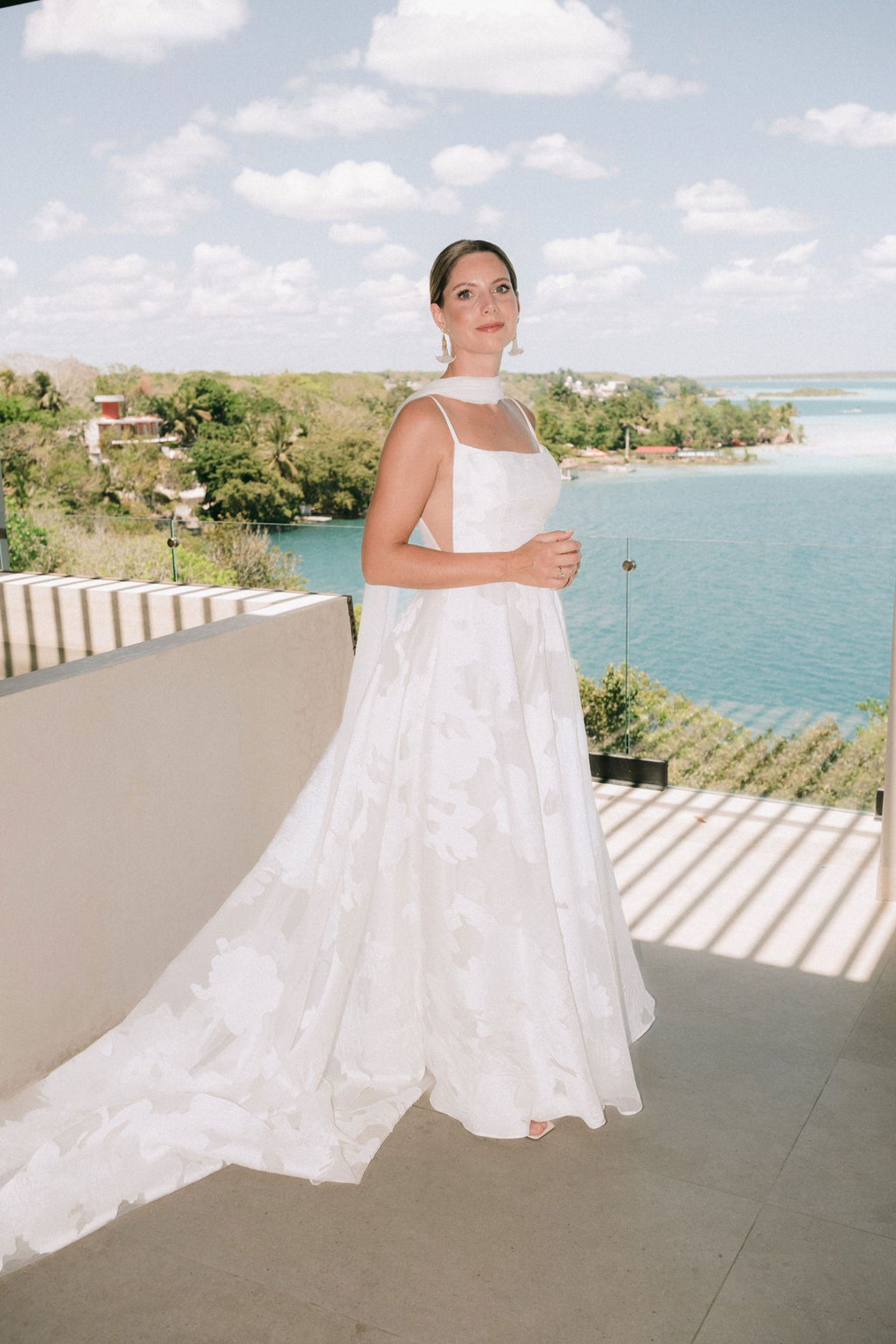 Thirteen Nationalities, a Shaman, and Seven Shades of Blue: Pauline &amp; Marsilio's Wedding at Bacalaria in Bacalar photo
