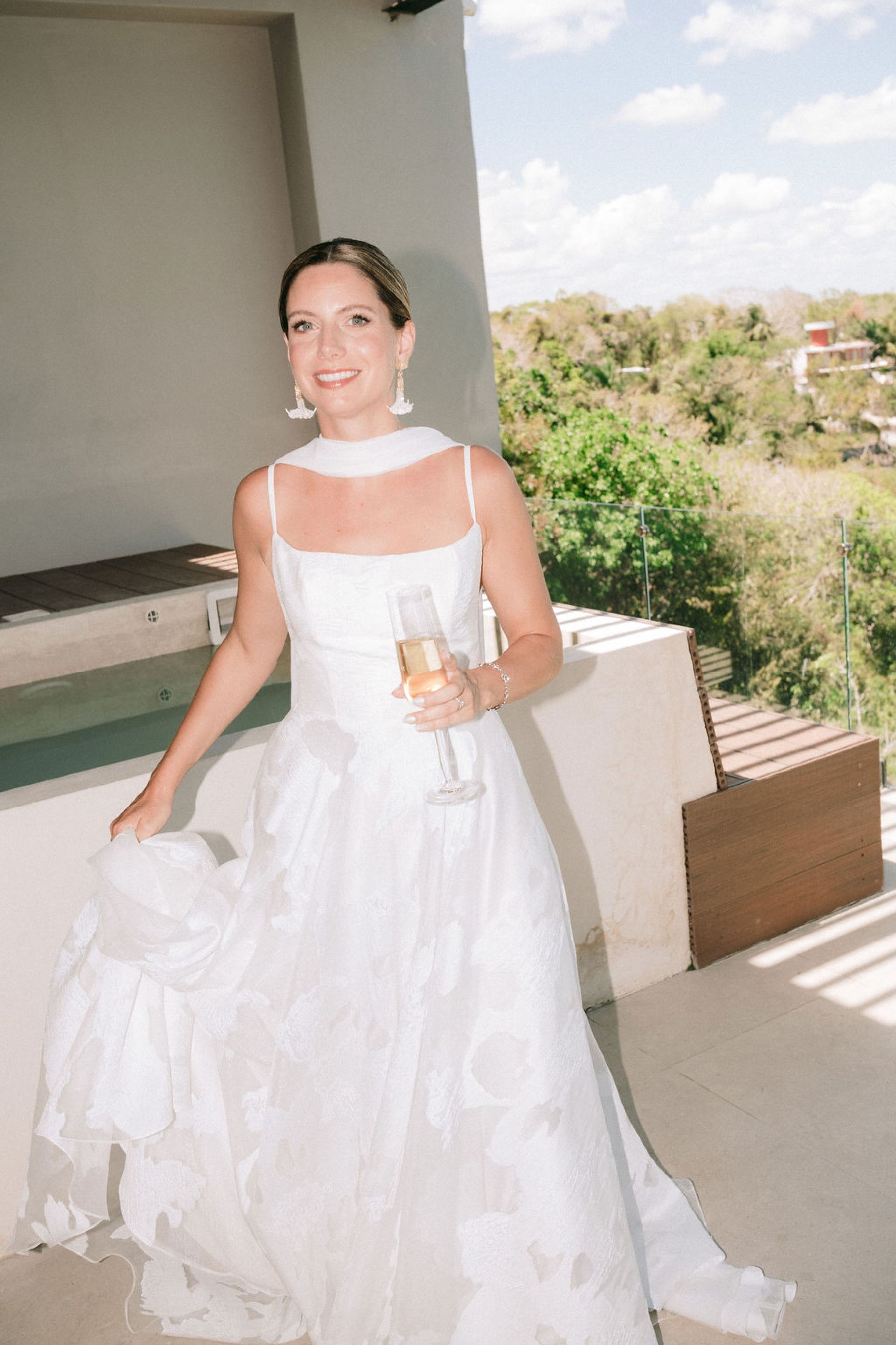 Thirteen Nationalities, a Shaman, and Seven Shades of Blue: Pauline &amp; Marsilio's Wedding at Bacalaria in Bacalar photo