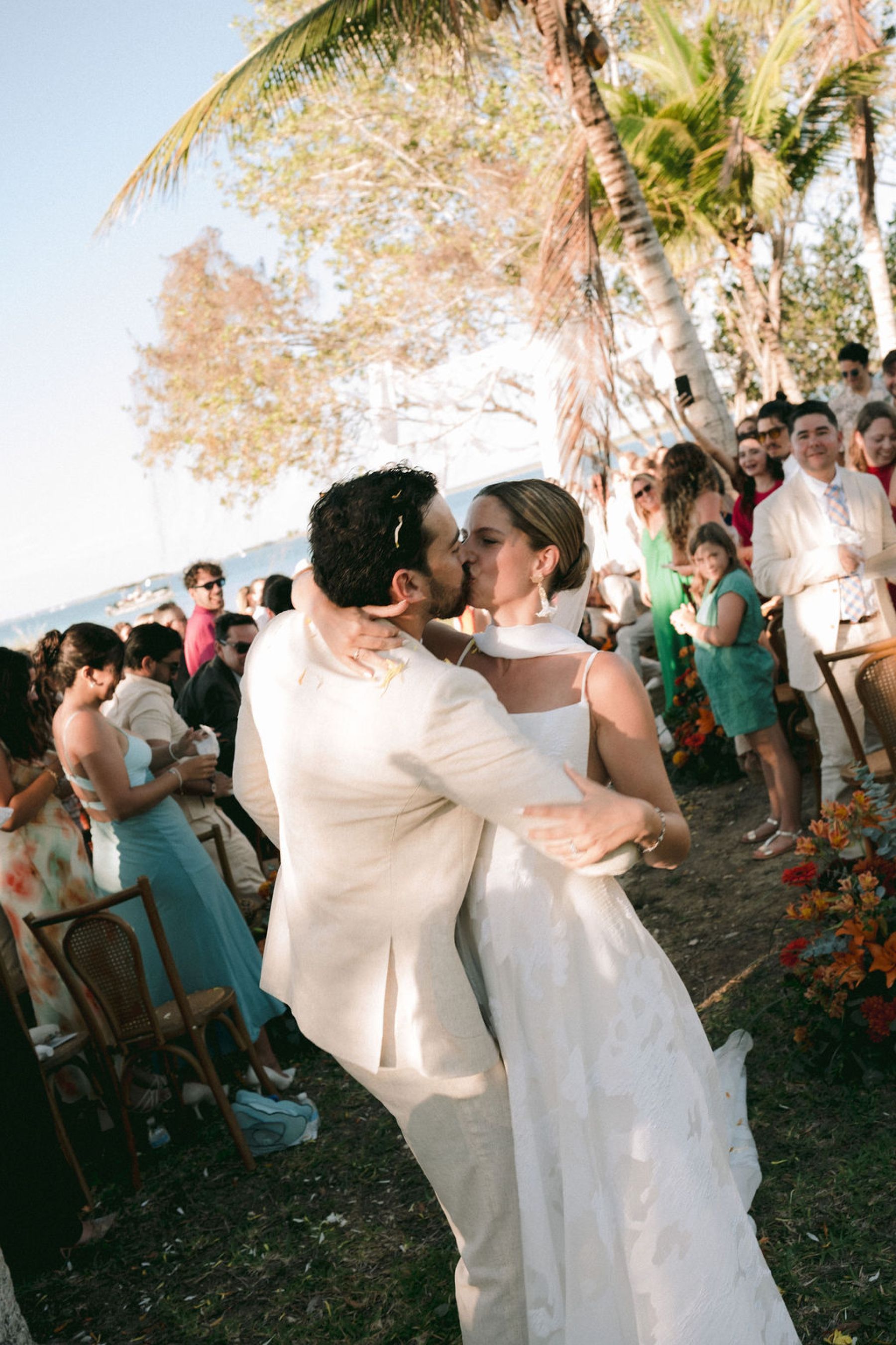 Thirteen Nationalities, a Shaman, and Seven Shades of Blue: Pauline &amp; Marsilio's Wedding at Bacalaria in Bacalar photo