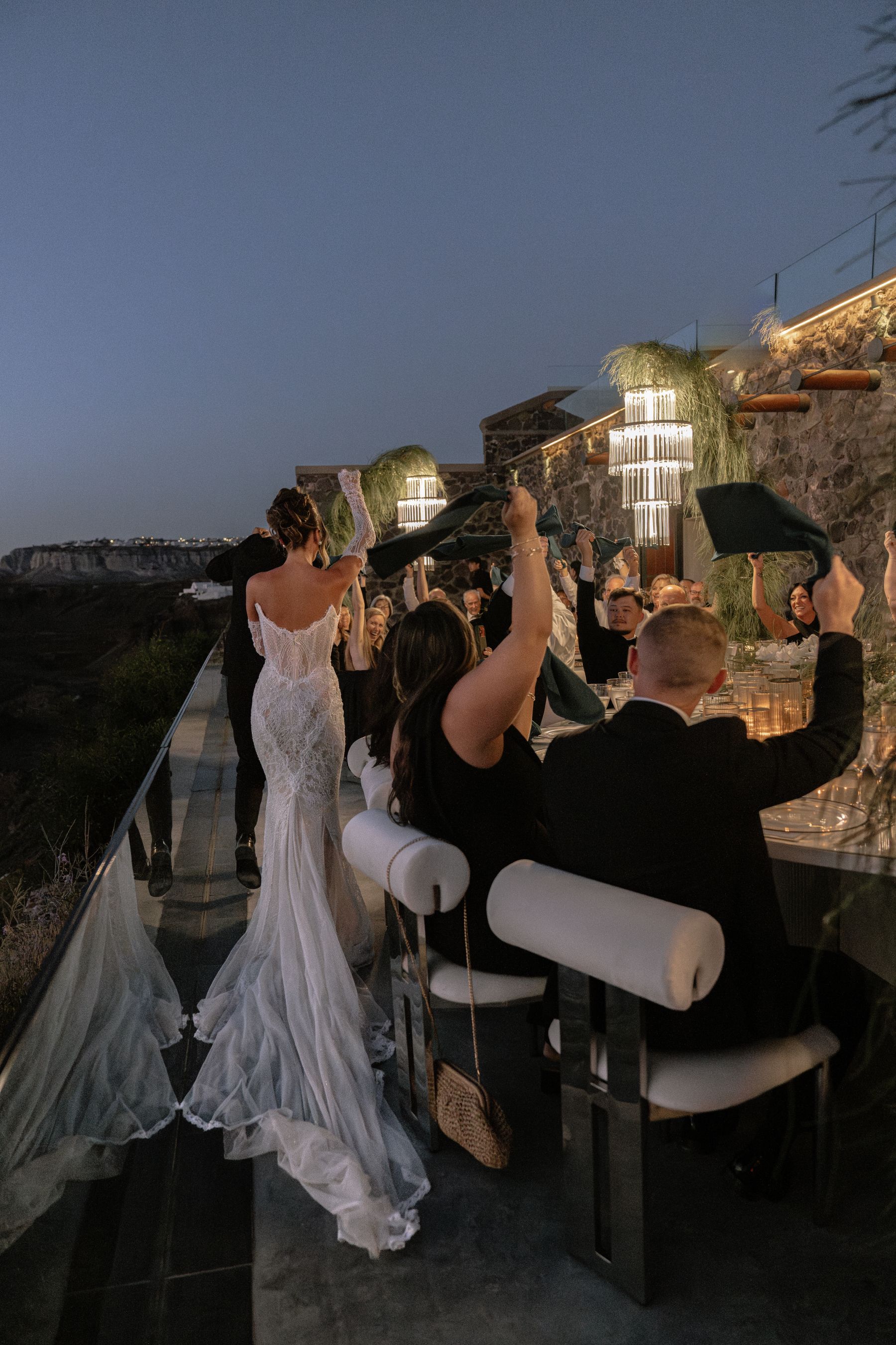 They Said "We're Getting Married Here Someday" - and They Did: Jenny &amp; Landen's Wedding at Cavo Ventus, Santorini photo