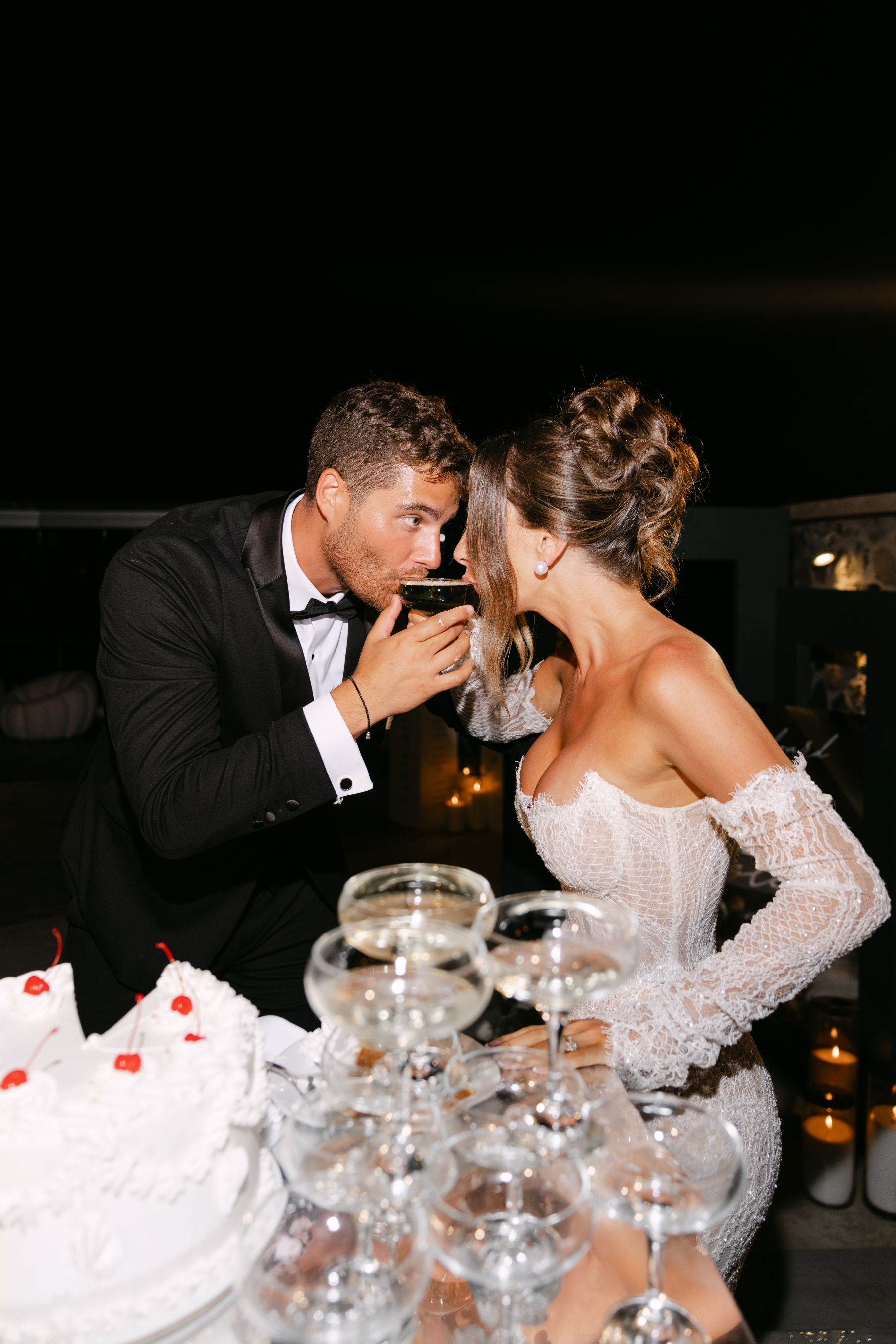 They Said "We're Getting Married Here Someday" - and They Did: Jenny &amp; Landen's Wedding at Cavo Ventus, Santorini photo