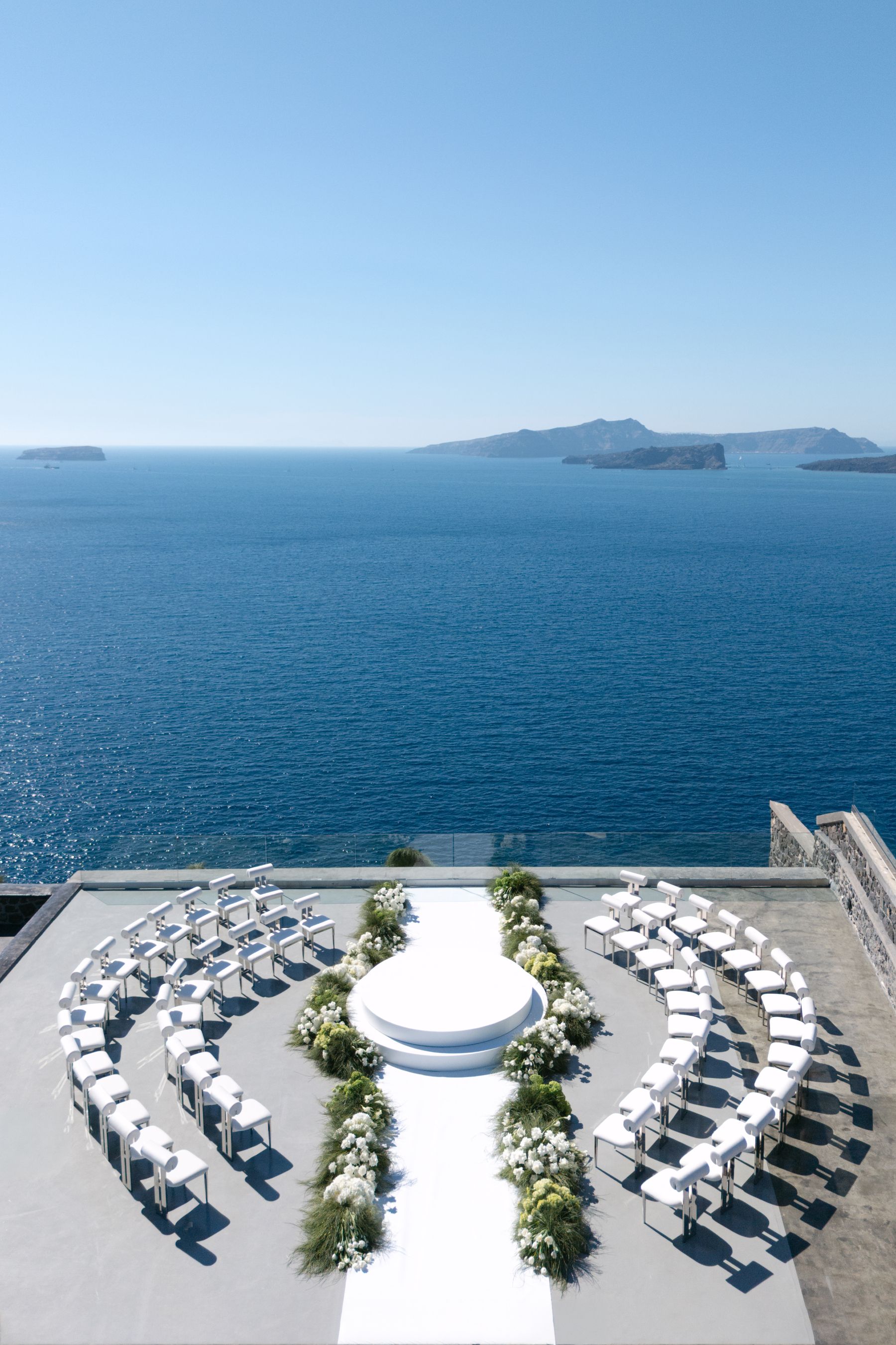 They Said "We're Getting Married Here Someday" - and They Did: Jenny &amp; Landen's Wedding at Cavo Ventus, Santorini photo