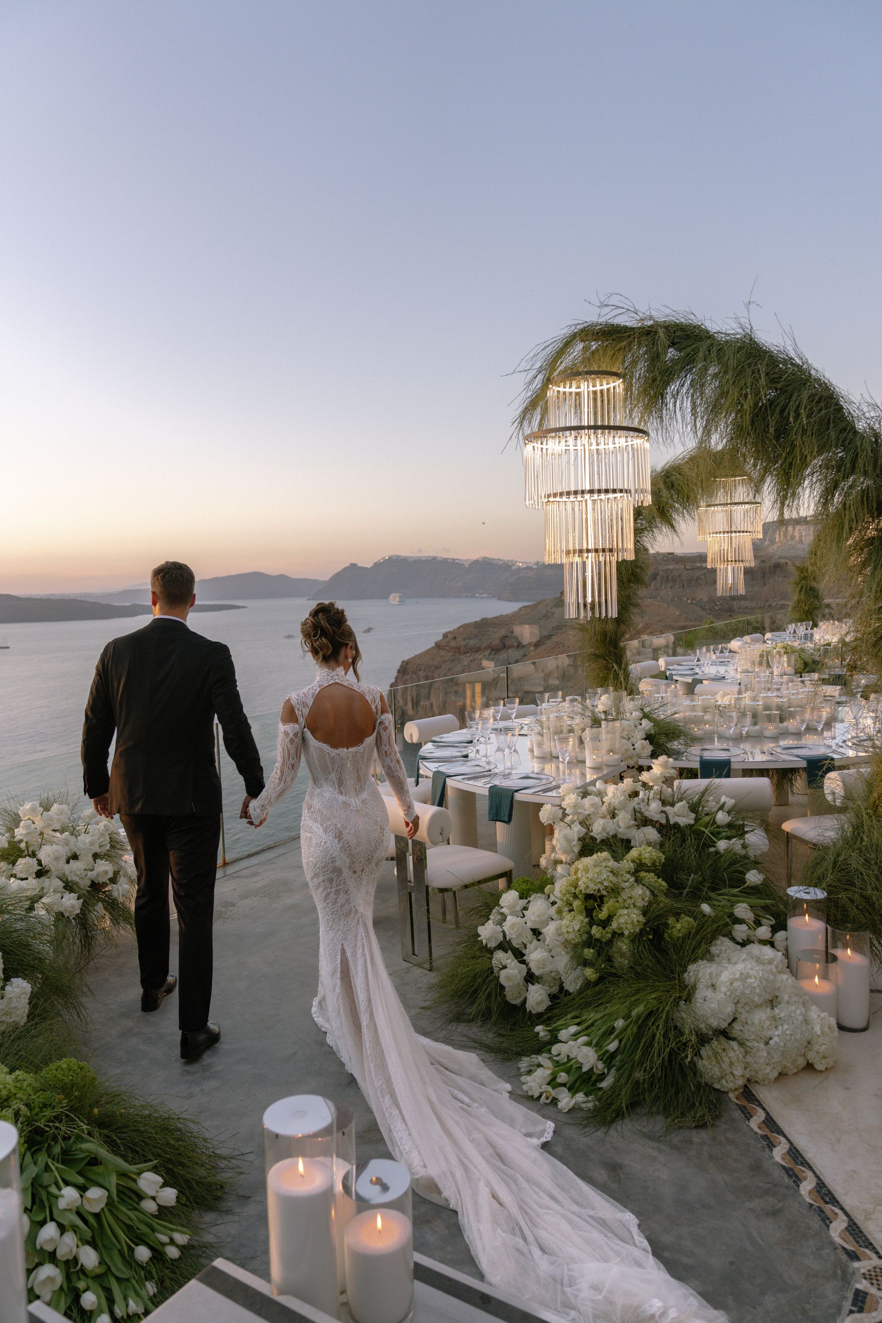 They Said "We're Getting Married Here Someday" - and They Did: Jenny &amp; Landen's Wedding at Cavo Ventus, Santorini photo