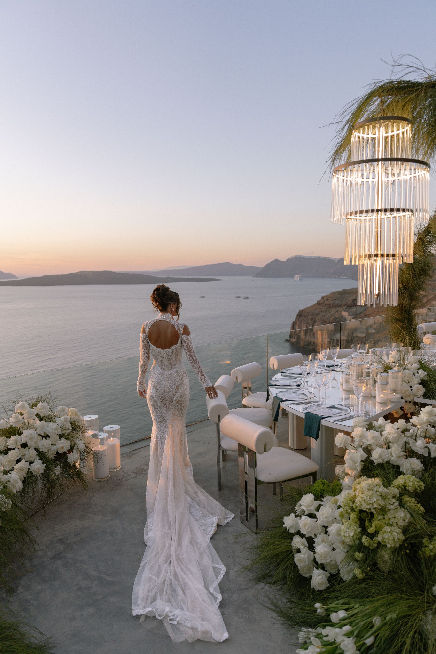 They Said "We're Getting Married Here Someday" - and They Did: Jenny &amp; Landen's Wedding at Cavo Ventus, Santorini photo