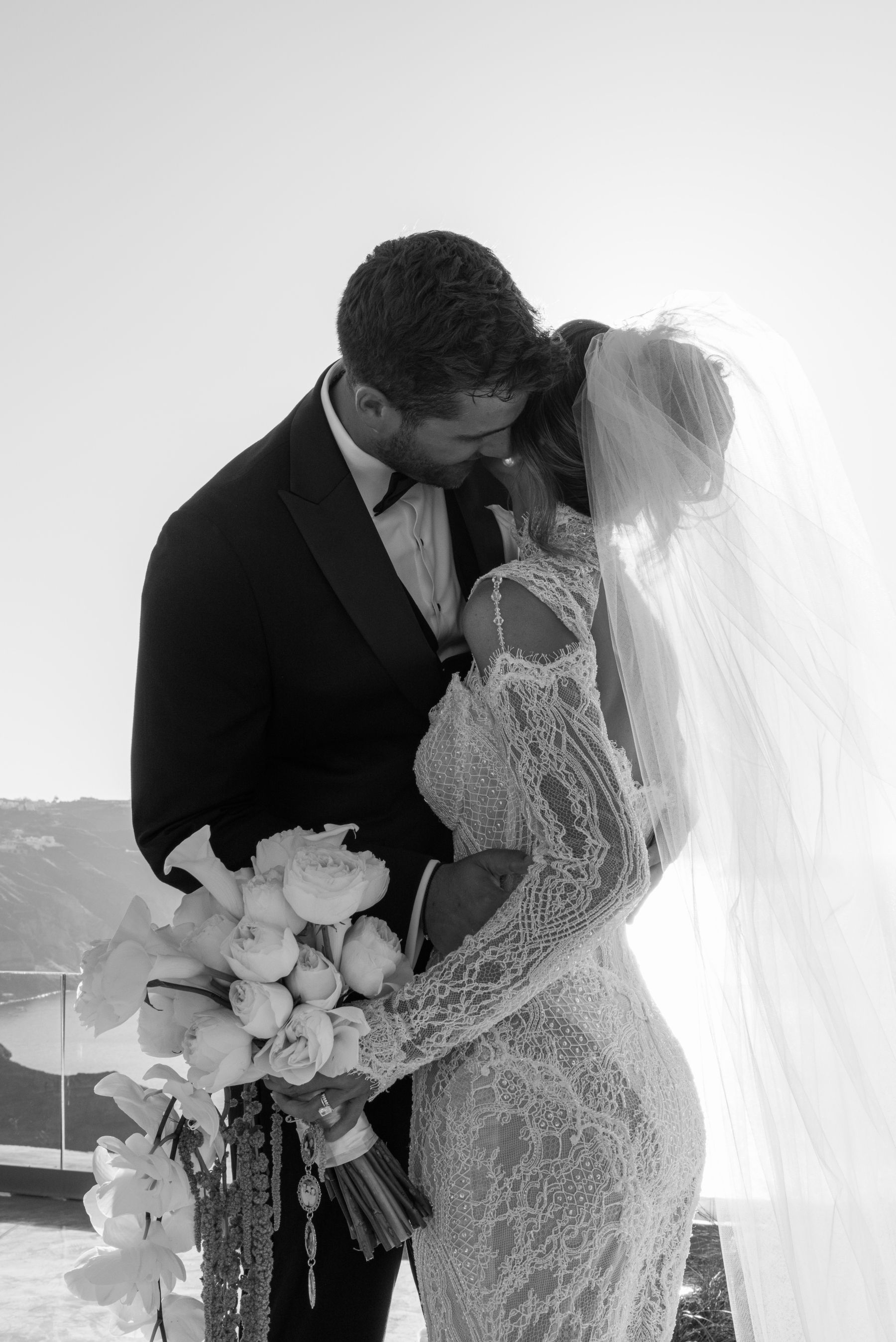They Said "We're Getting Married Here Someday" - and They Did: Jenny &amp; Landen's Wedding at Cavo Ventus, Santorini photo