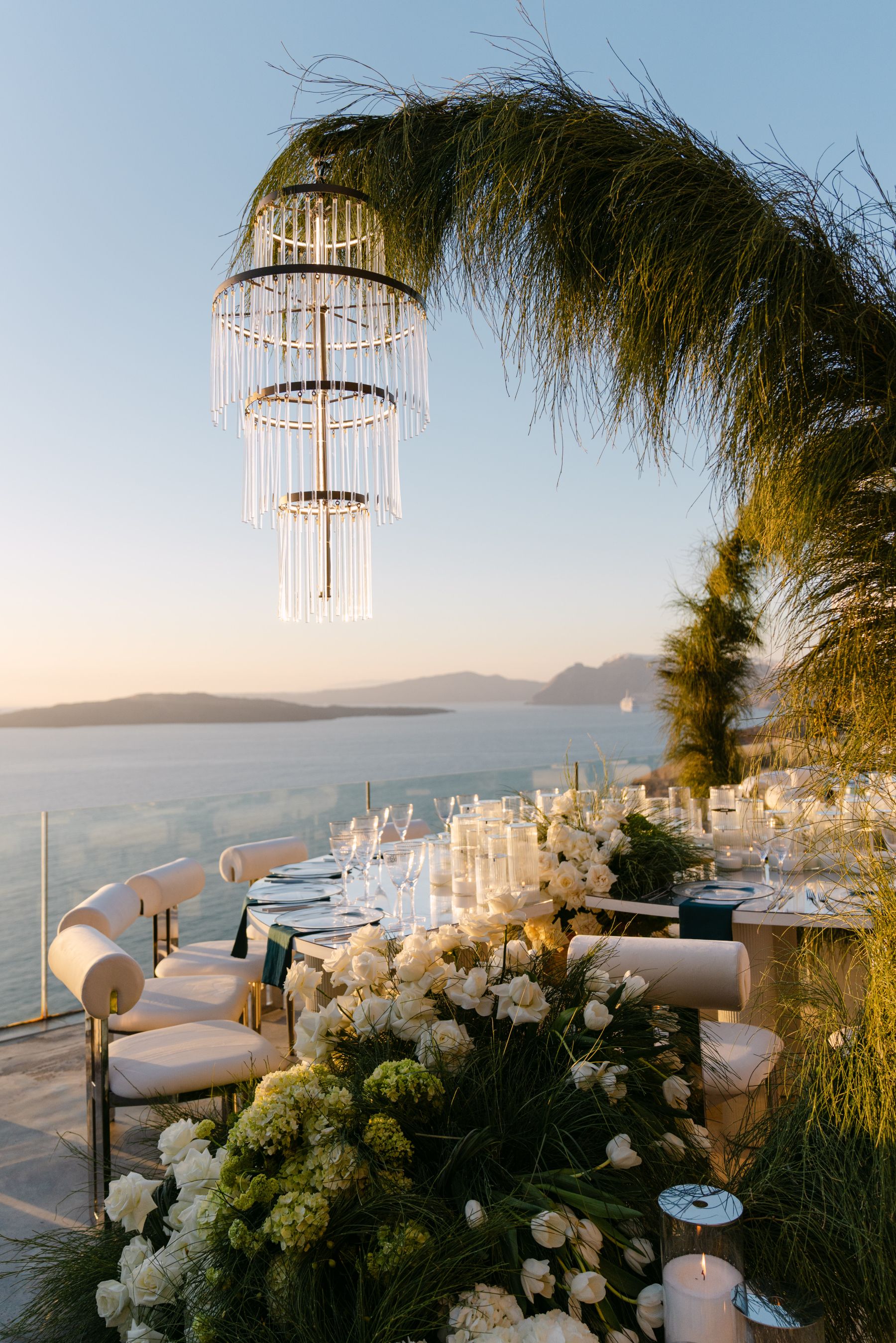 They Said "We're Getting Married Here Someday" - and They Did: Jenny &amp; Landen's Wedding at Cavo Ventus, Santorini photo