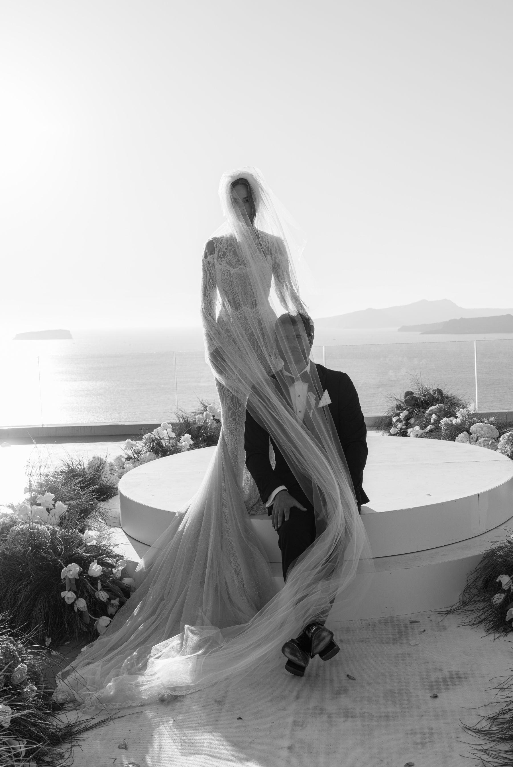 They Said "We're Getting Married Here Someday" - and They Did: Jenny &amp; Landen's Wedding at Cavo Ventus, Santorini photo