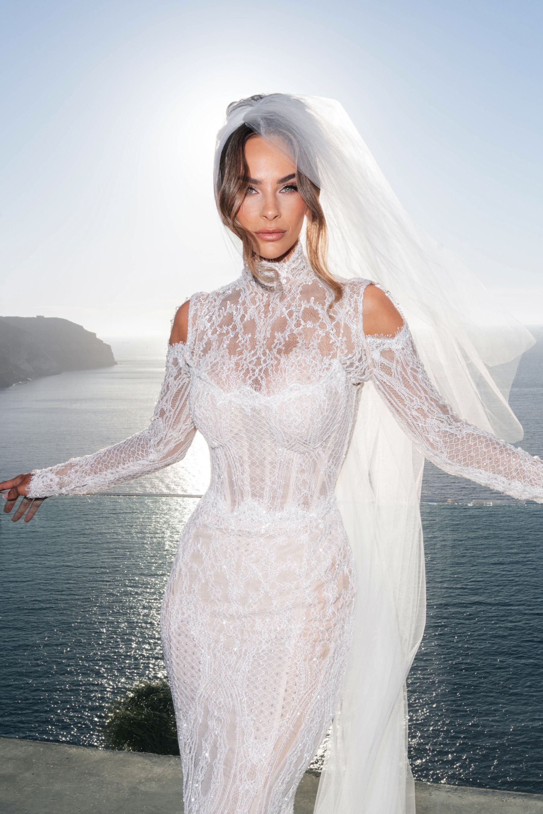 They Said "We're Getting Married Here Someday" - and They Did: Jenny &amp; Landen's Wedding at Cavo Ventus, Santorini photo