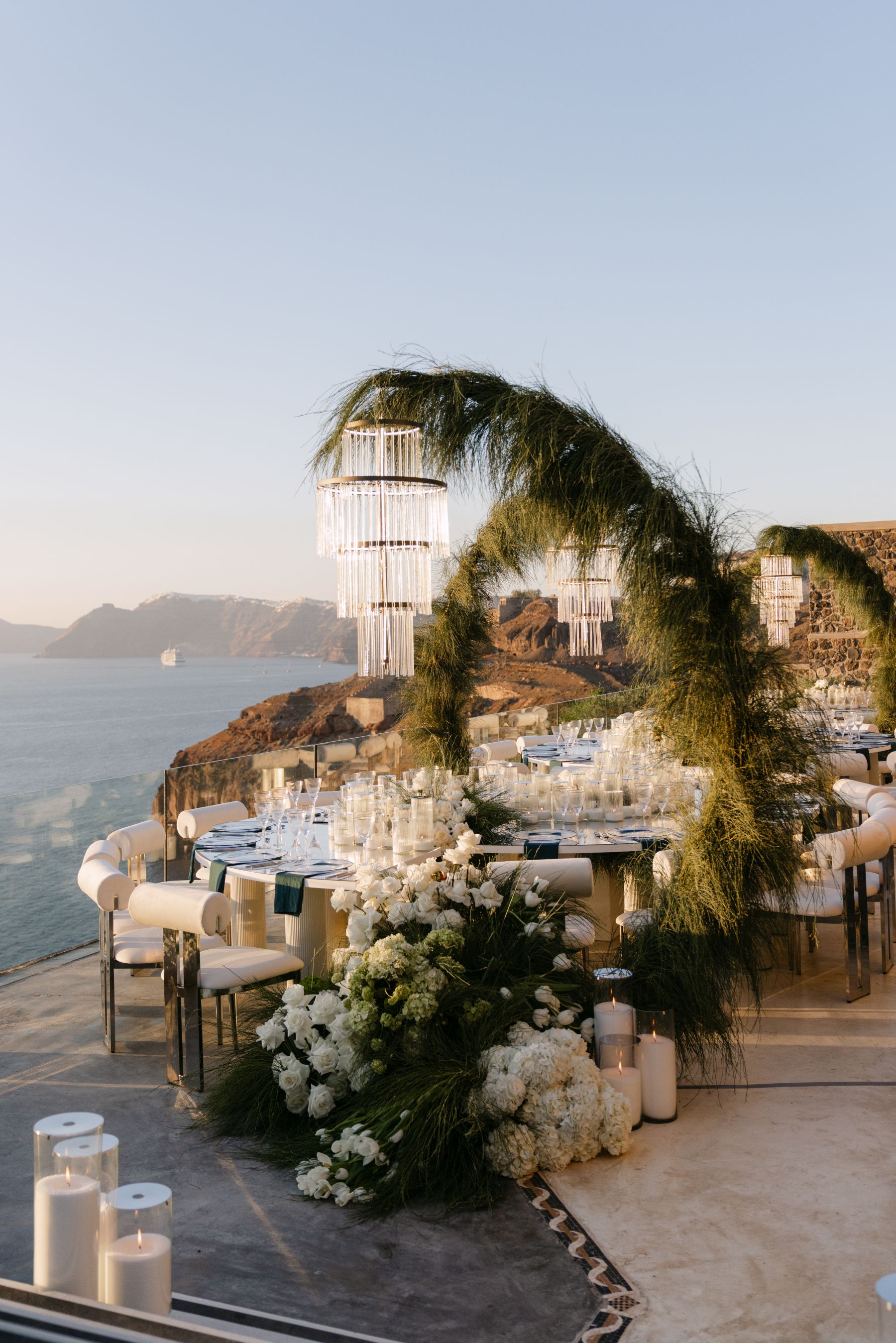 They Said "We're Getting Married Here Someday" - and They Did: Jenny &amp; Landen's Wedding at Cavo Ventus, Santorini photo