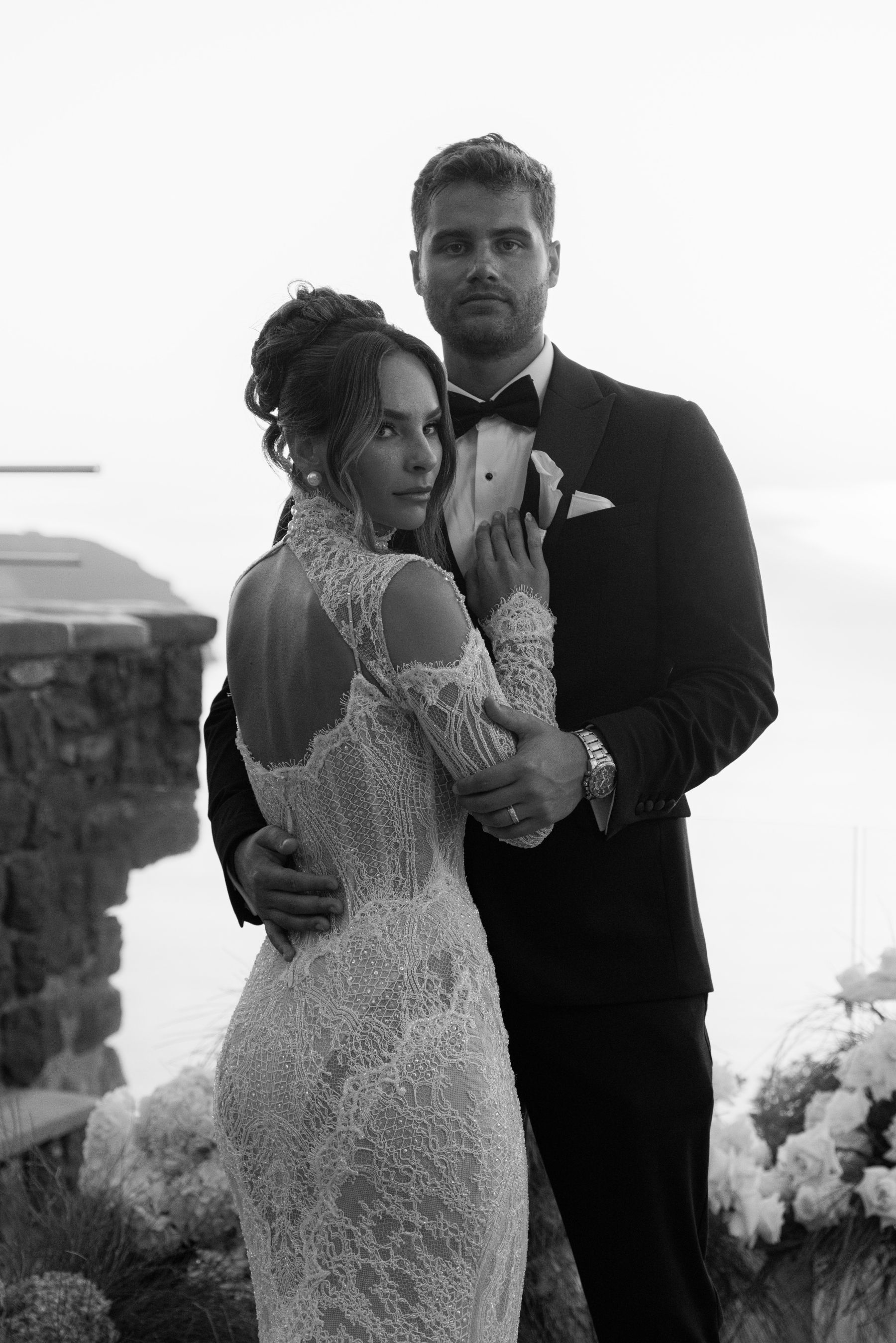 They Said "We're Getting Married Here Someday" - and They Did: Jenny &amp; Landen's Wedding at Cavo Ventus, Santorini photo