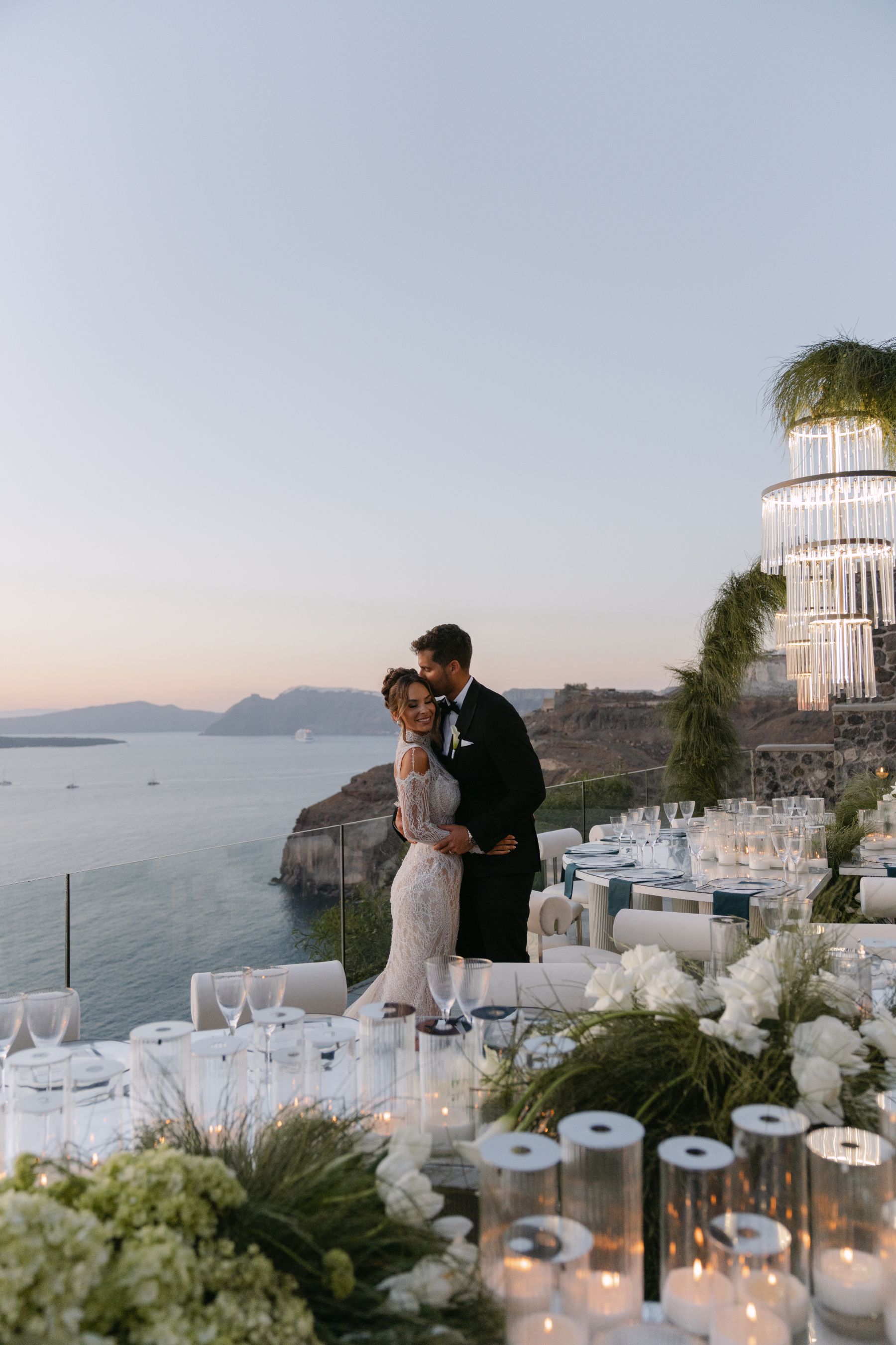 They Said "We're Getting Married Here Someday" - and They Did: Jenny &amp; Landen's Wedding at Cavo Ventus, Santorini photo