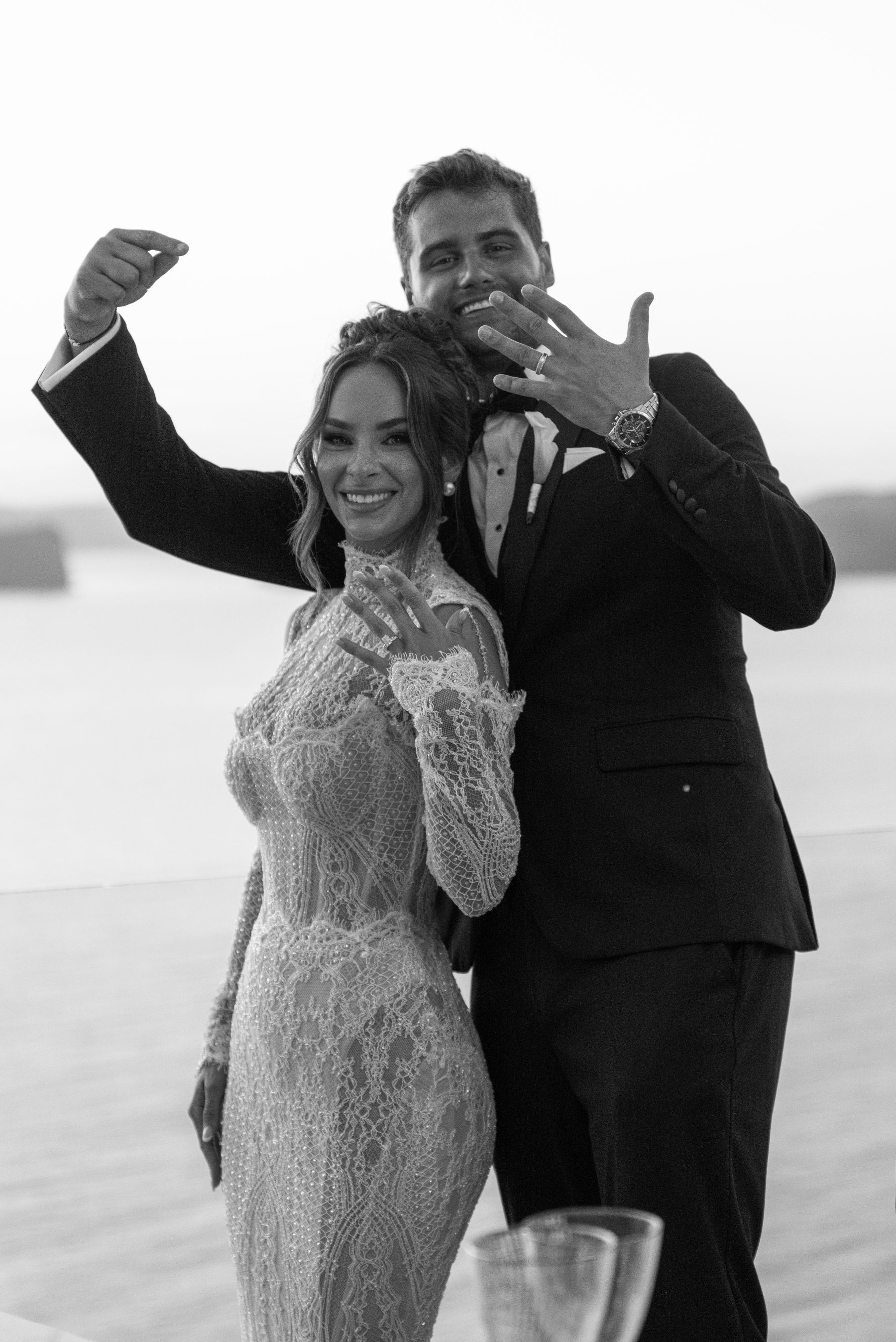They Said "We're Getting Married Here Someday" - and They Did: Jenny &amp; Landen's Wedding at Cavo Ventus, Santorini photo