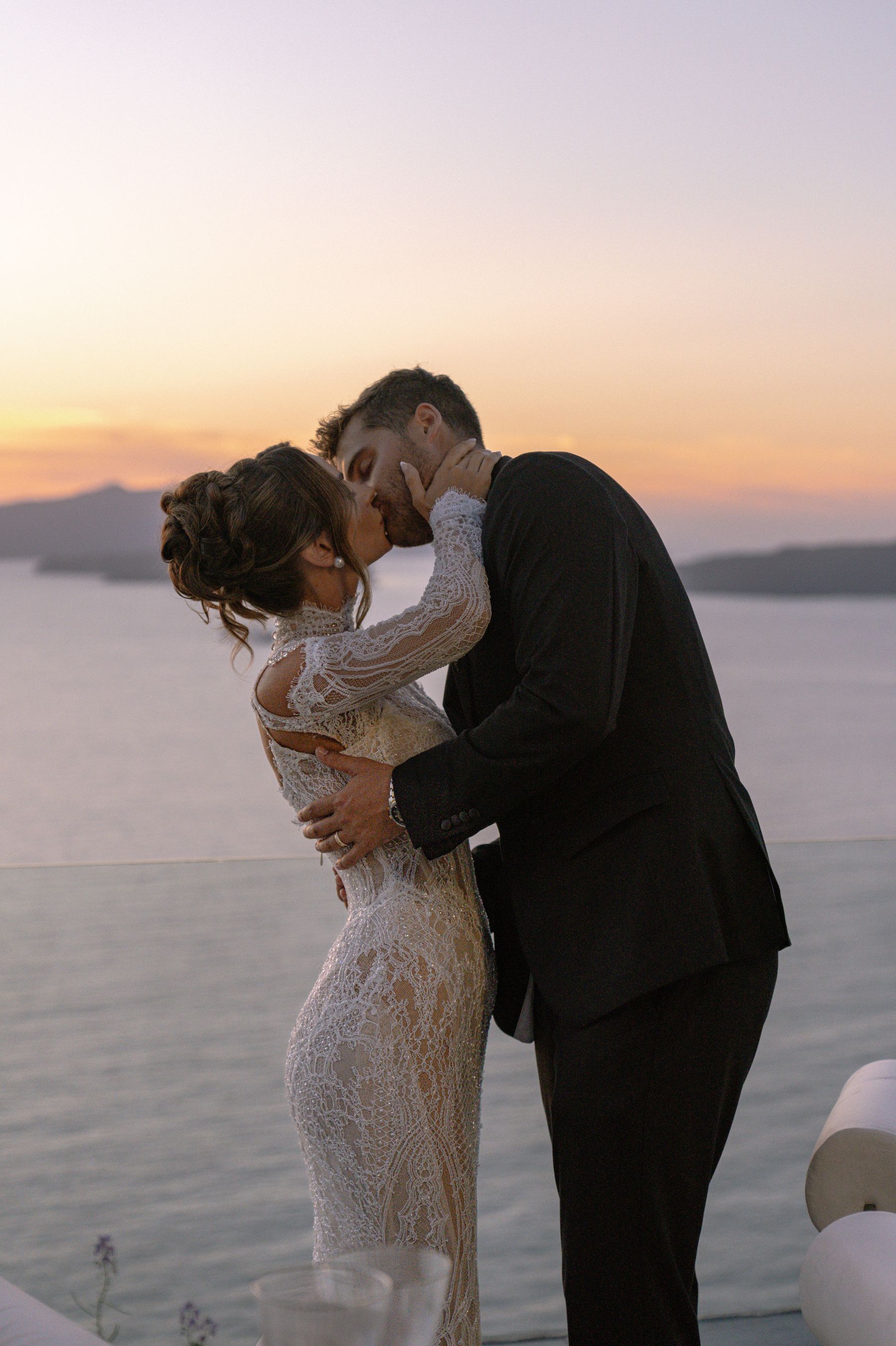 They Said "We're Getting Married Here Someday" - and They Did: Jenny &amp; Landen's Wedding at Cavo Ventus, Santorini photo