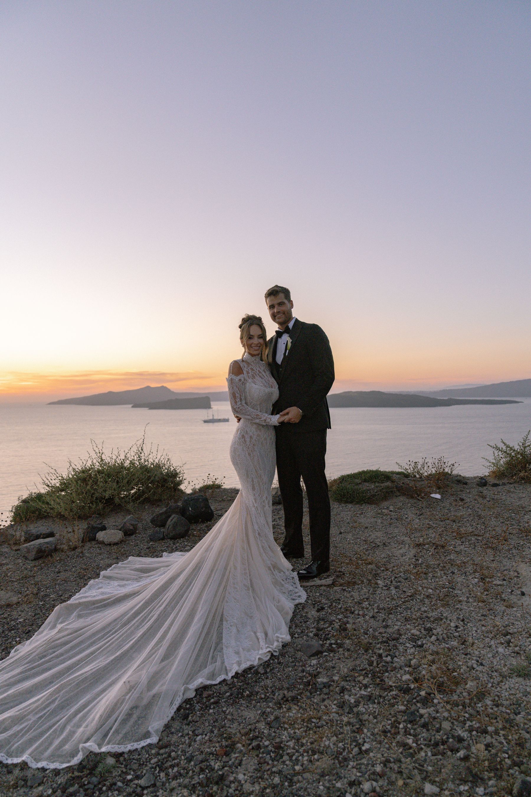 They Said "We're Getting Married Here Someday" - and They Did: Jenny &amp; Landen's Wedding at Cavo Ventus, Santorini photo