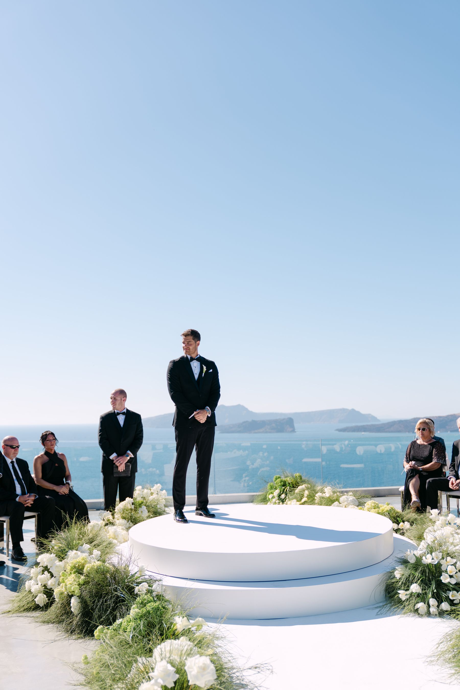 They Said "We're Getting Married Here Someday" - and They Did: Jenny &amp; Landen's Wedding at Cavo Ventus, Santorini photo