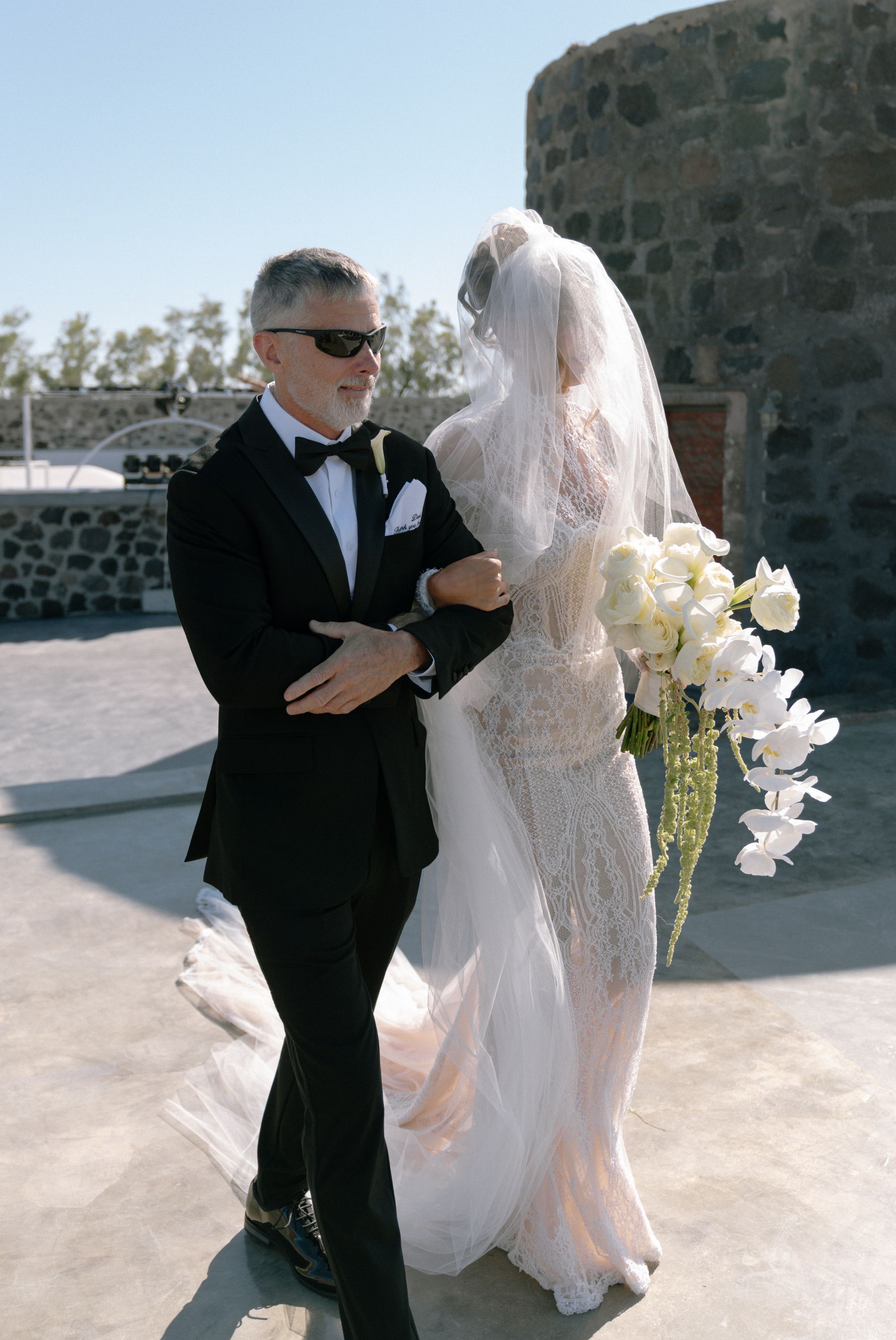 They Said "We're Getting Married Here Someday" - and They Did: Jenny &amp; Landen's Wedding at Cavo Ventus, Santorini photo