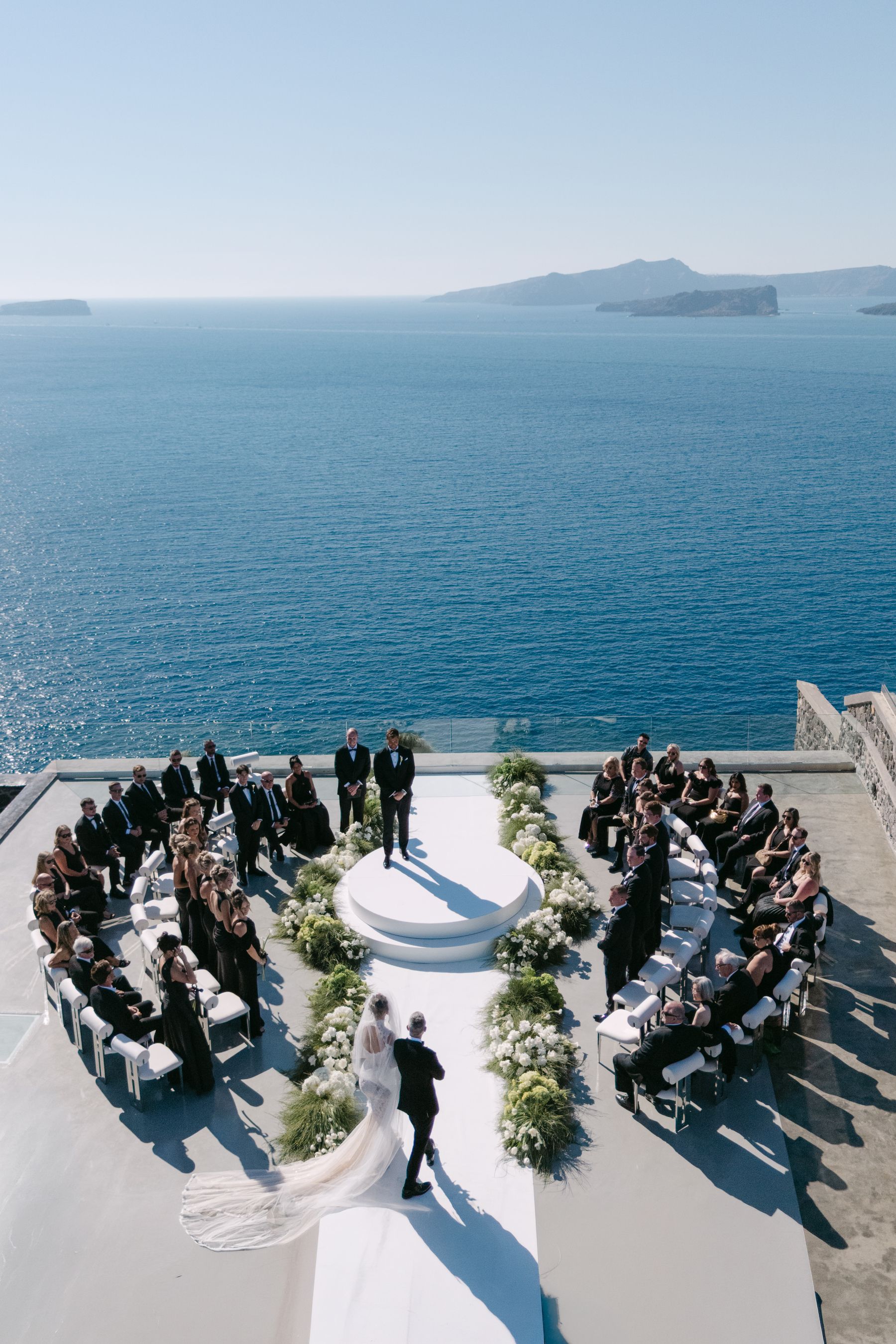 They Said "We're Getting Married Here Someday" - and They Did: Jenny &amp; Landen's Wedding at Cavo Ventus, Santorini photo