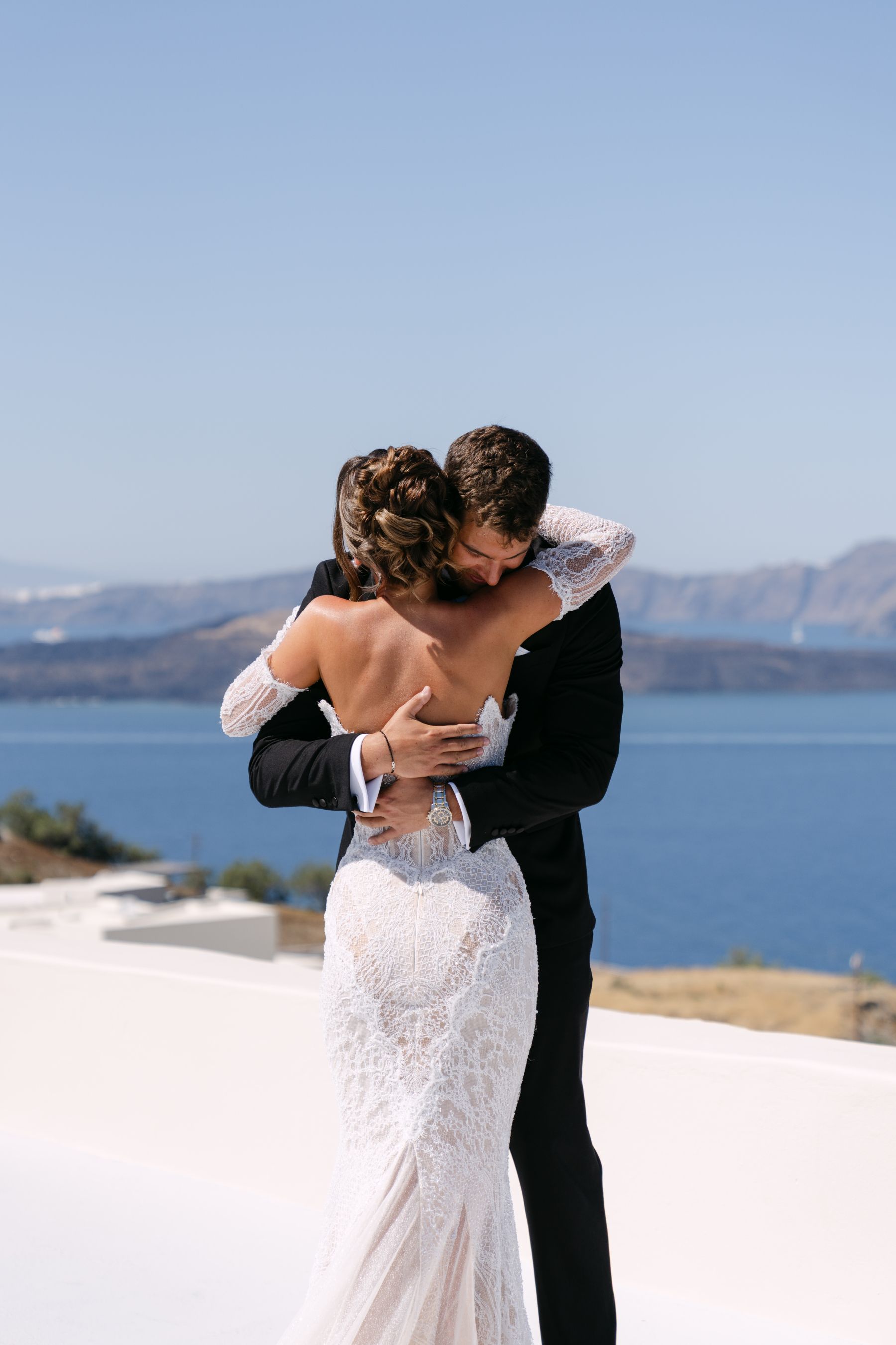 They Said "We're Getting Married Here Someday" - and They Did: Jenny &amp; Landen's Wedding at Cavo Ventus, Santorini photo