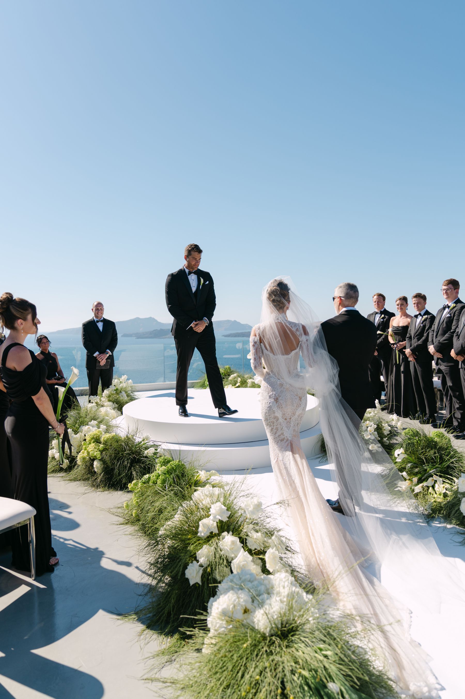 They Said "We're Getting Married Here Someday" - and They Did: Jenny &amp; Landen's Wedding at Cavo Ventus, Santorini photo