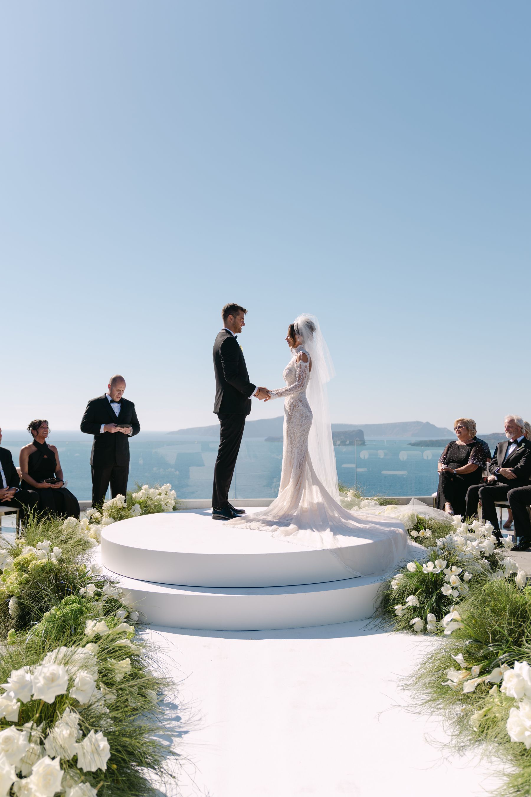 They Said "We're Getting Married Here Someday" - and They Did: Jenny &amp; Landen's Wedding at Cavo Ventus, Santorini photo