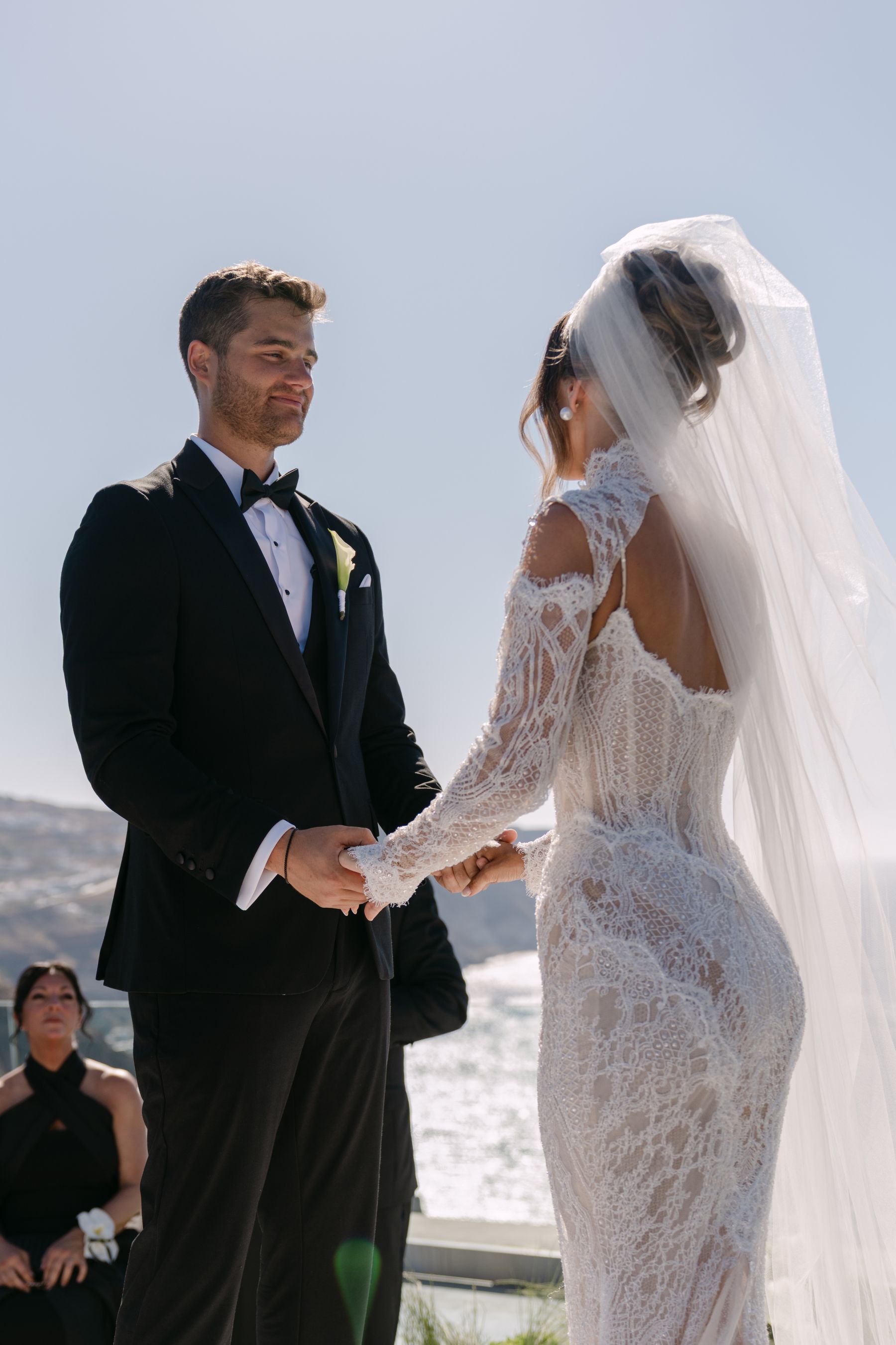 They Said "We're Getting Married Here Someday" - and They Did: Jenny &amp; Landen's Wedding at Cavo Ventus, Santorini photo
