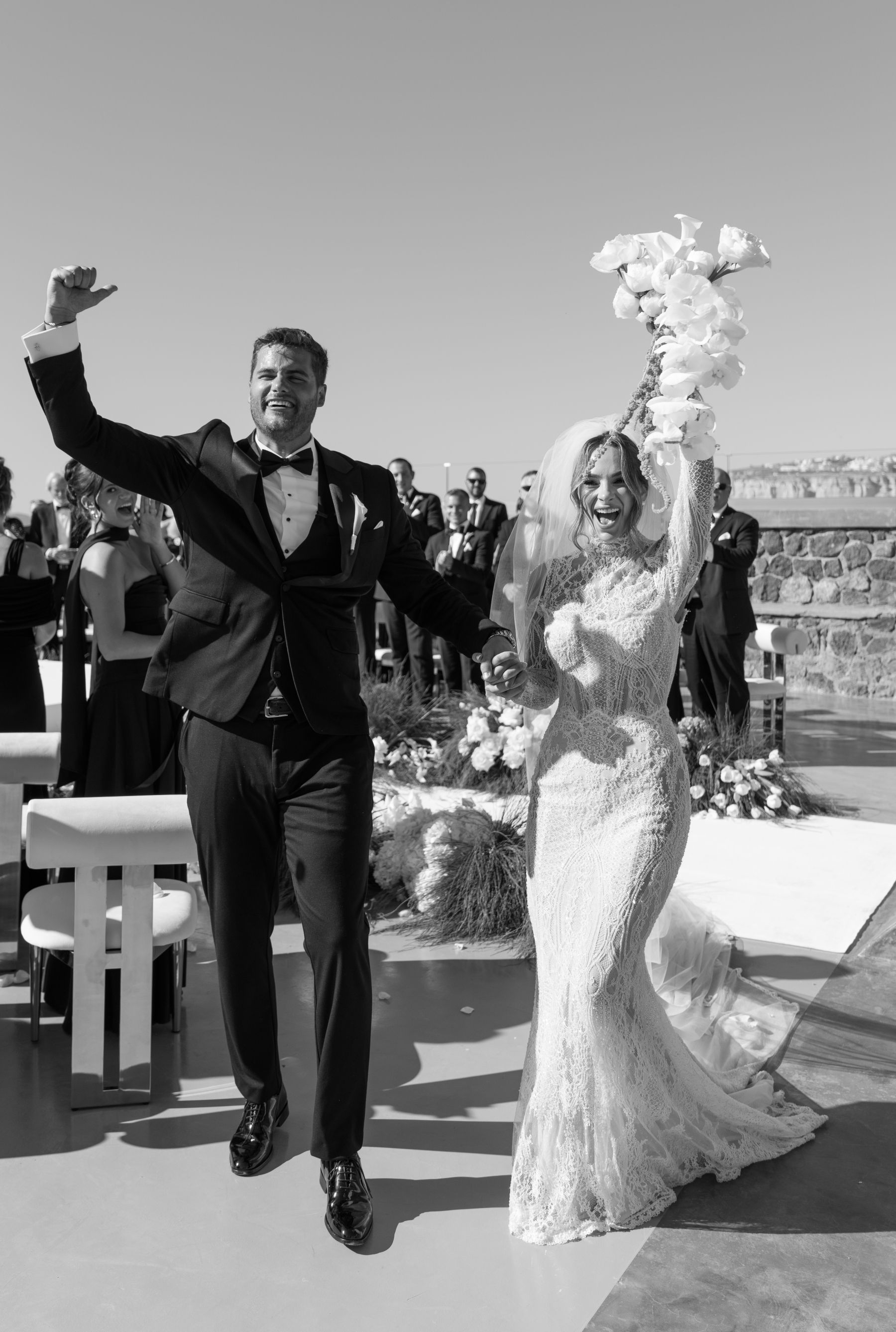 They Said "We're Getting Married Here Someday" - and They Did: Jenny &amp; Landen's Wedding at Cavo Ventus, Santorini photo