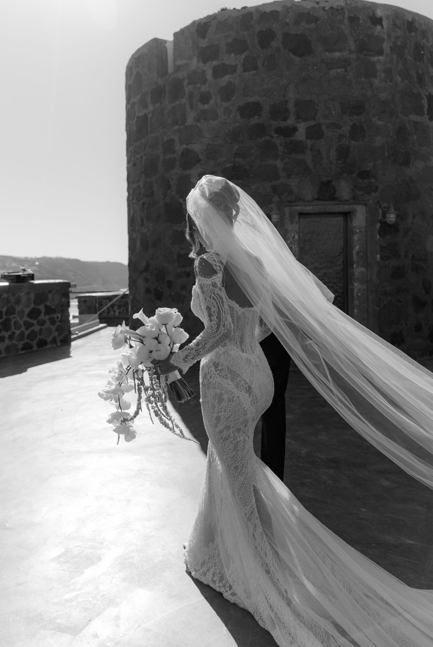 They Said "We're Getting Married Here Someday" - and They Did: Jenny &amp; Landen's Wedding at Cavo Ventus, Santorini photo
