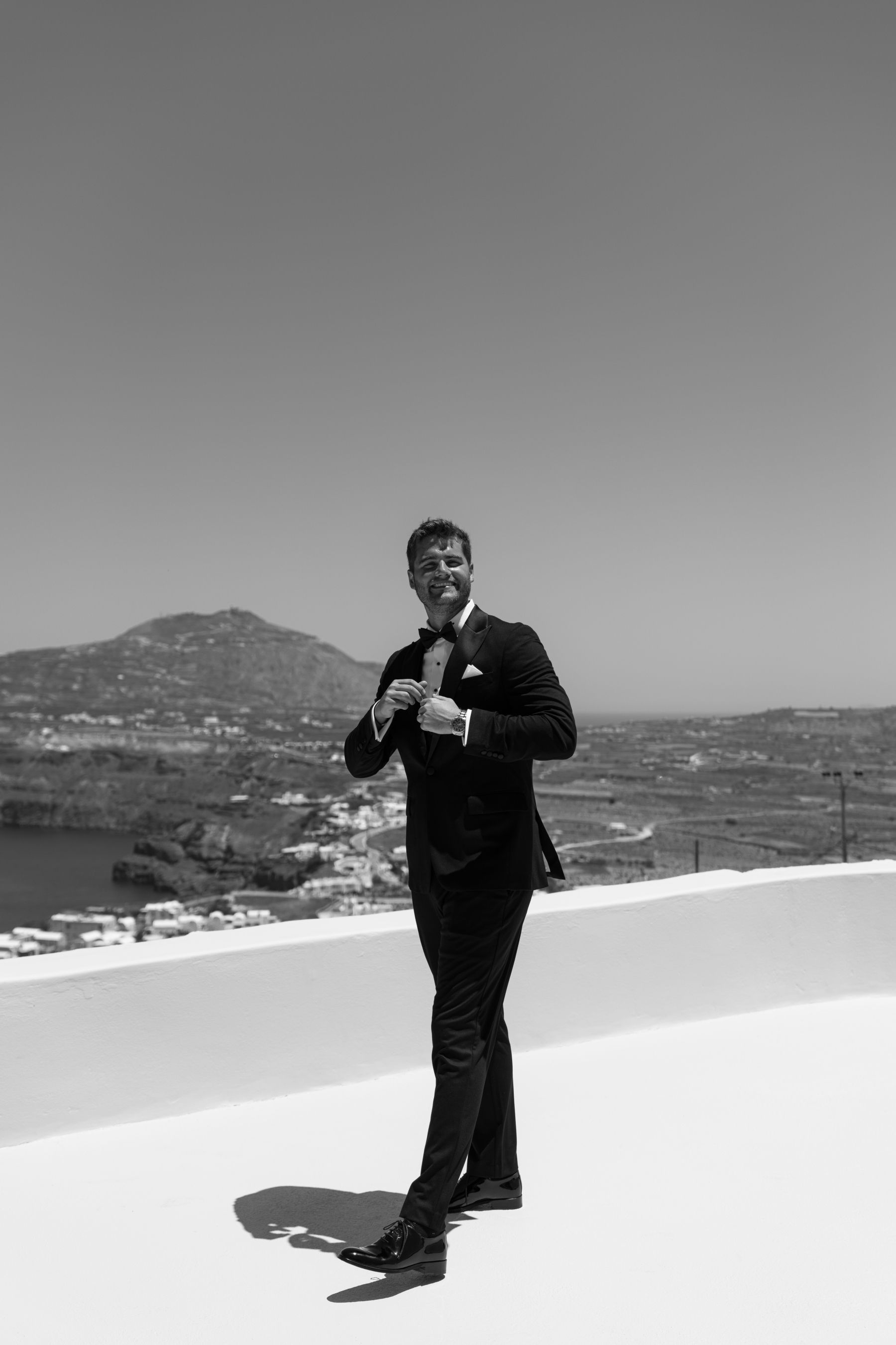 They Said "We're Getting Married Here Someday" - and They Did: Jenny &amp; Landen's Wedding at Cavo Ventus, Santorini photo