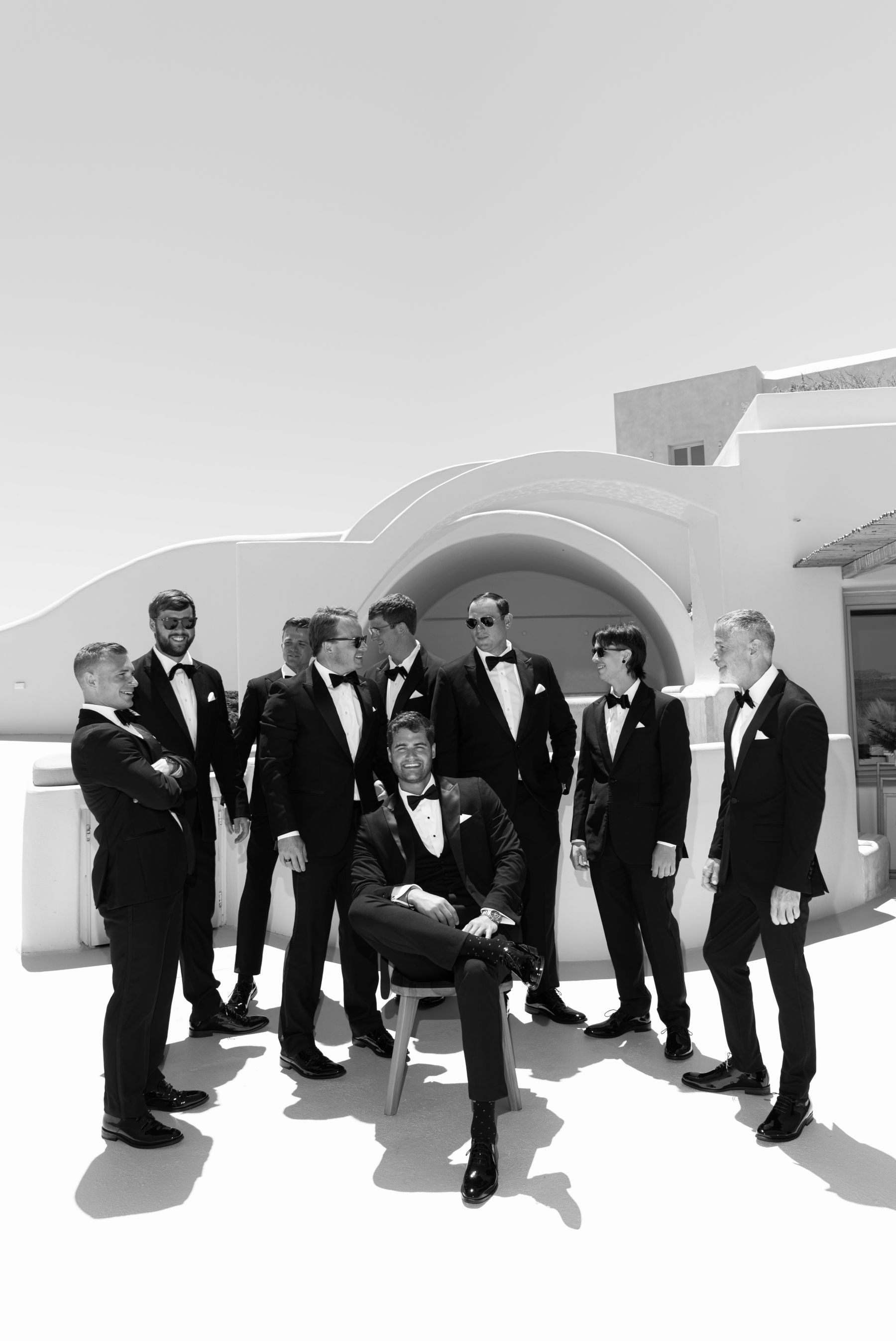 They Said "We're Getting Married Here Someday" - and They Did: Jenny &amp; Landen's Wedding at Cavo Ventus, Santorini photo