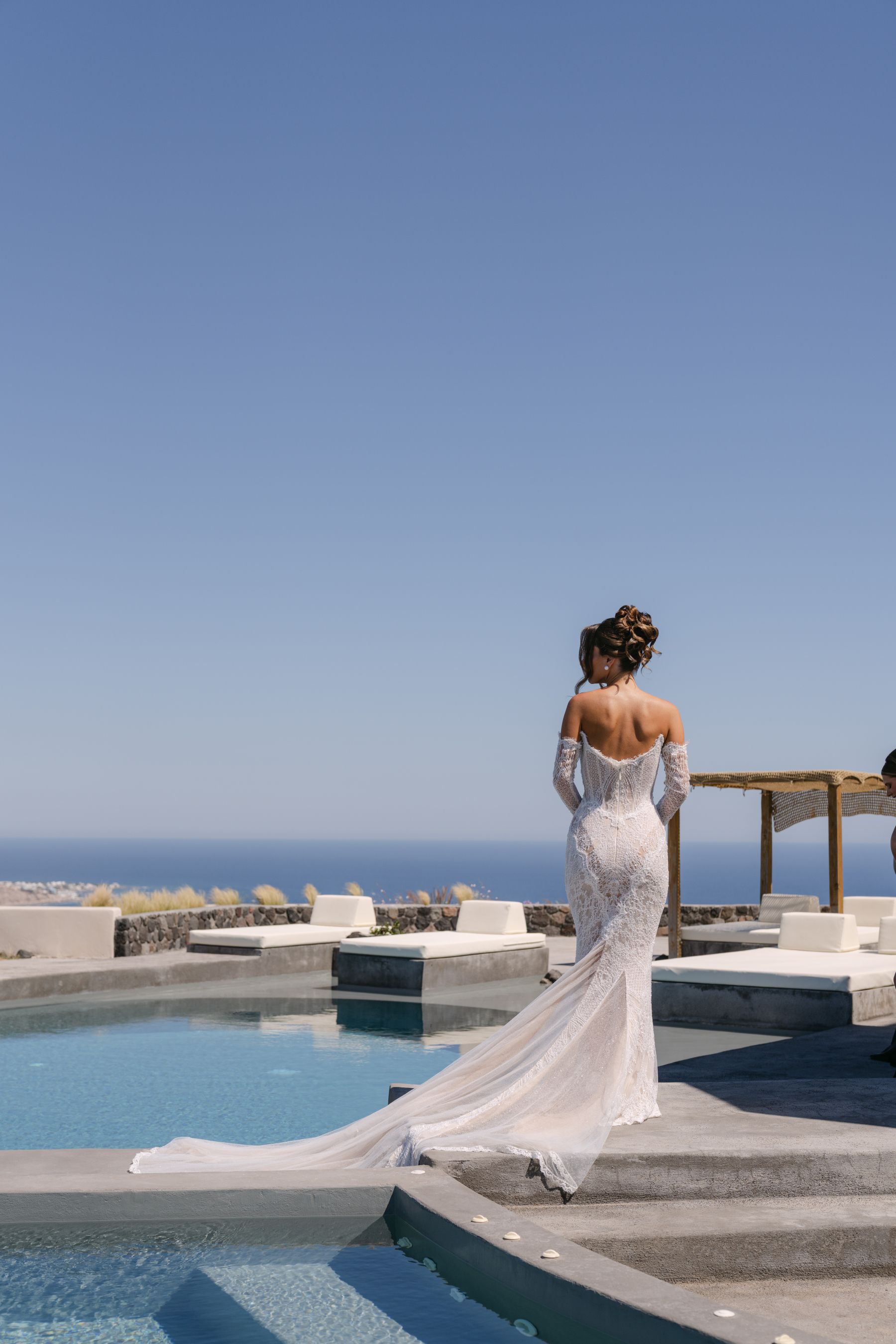 They Said "We're Getting Married Here Someday" - and They Did: Jenny &amp; Landen's Wedding at Cavo Ventus, Santorini photo
