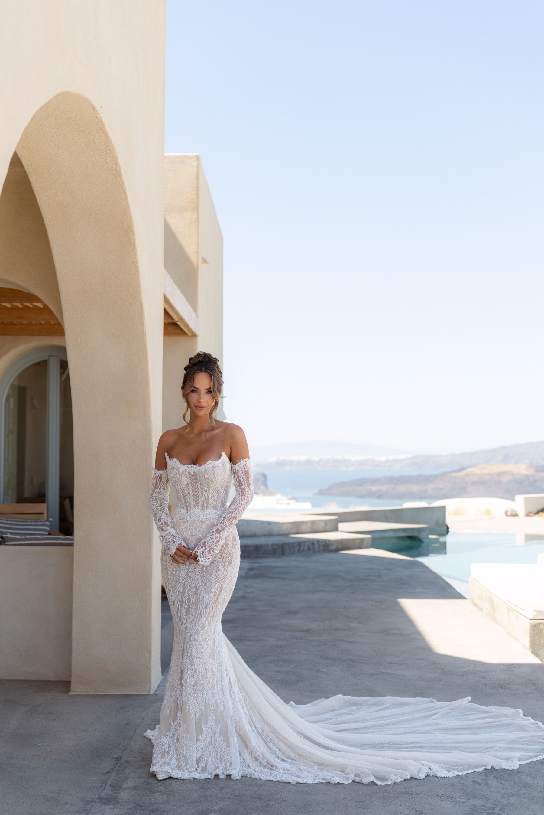 They Said "We're Getting Married Here Someday" - and They Did: Jenny &amp; Landen's Wedding at Cavo Ventus, Santorini photo