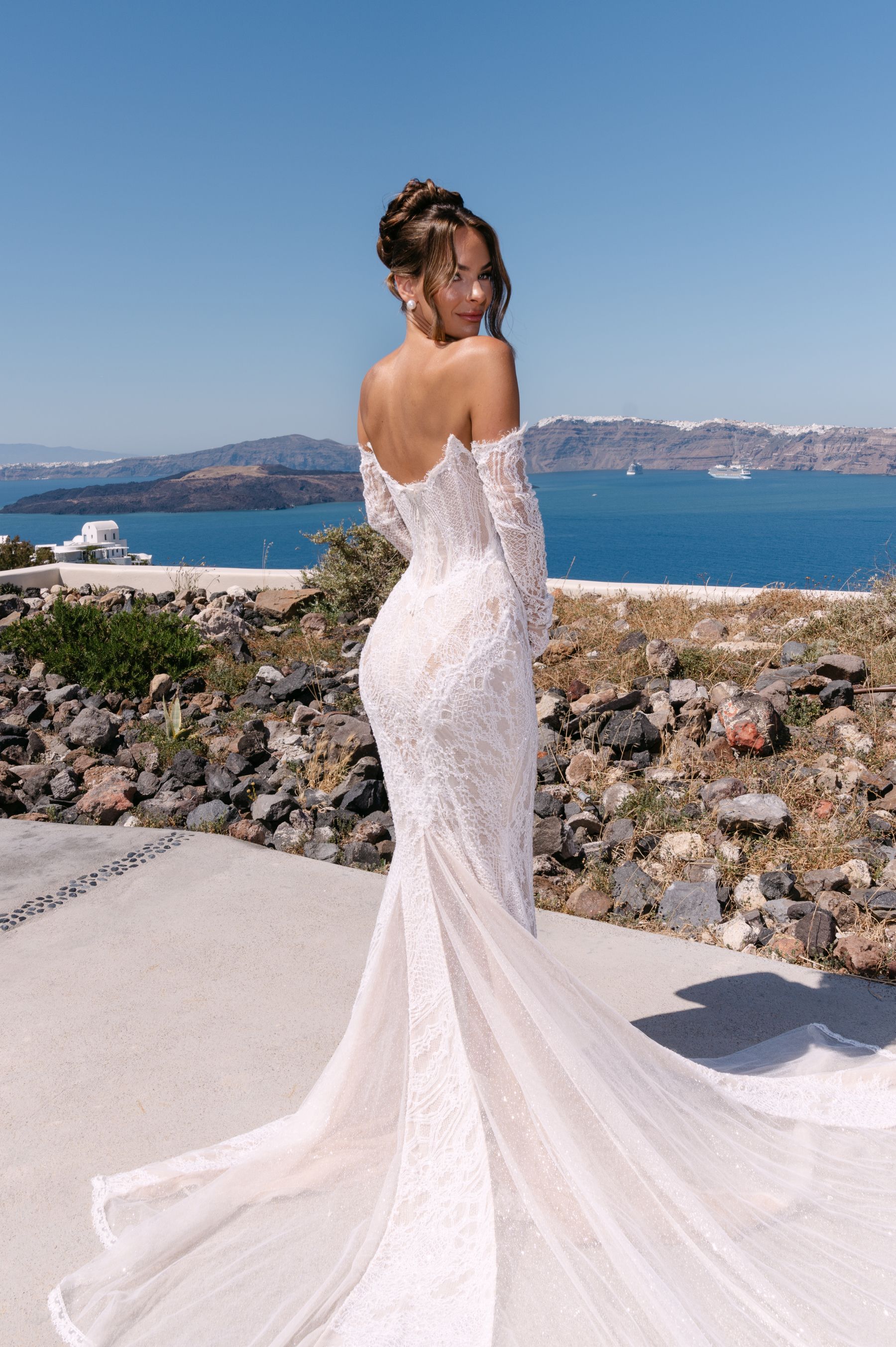 They Said "We're Getting Married Here Someday" - and They Did: Jenny &amp; Landen's Wedding at Cavo Ventus, Santorini photo