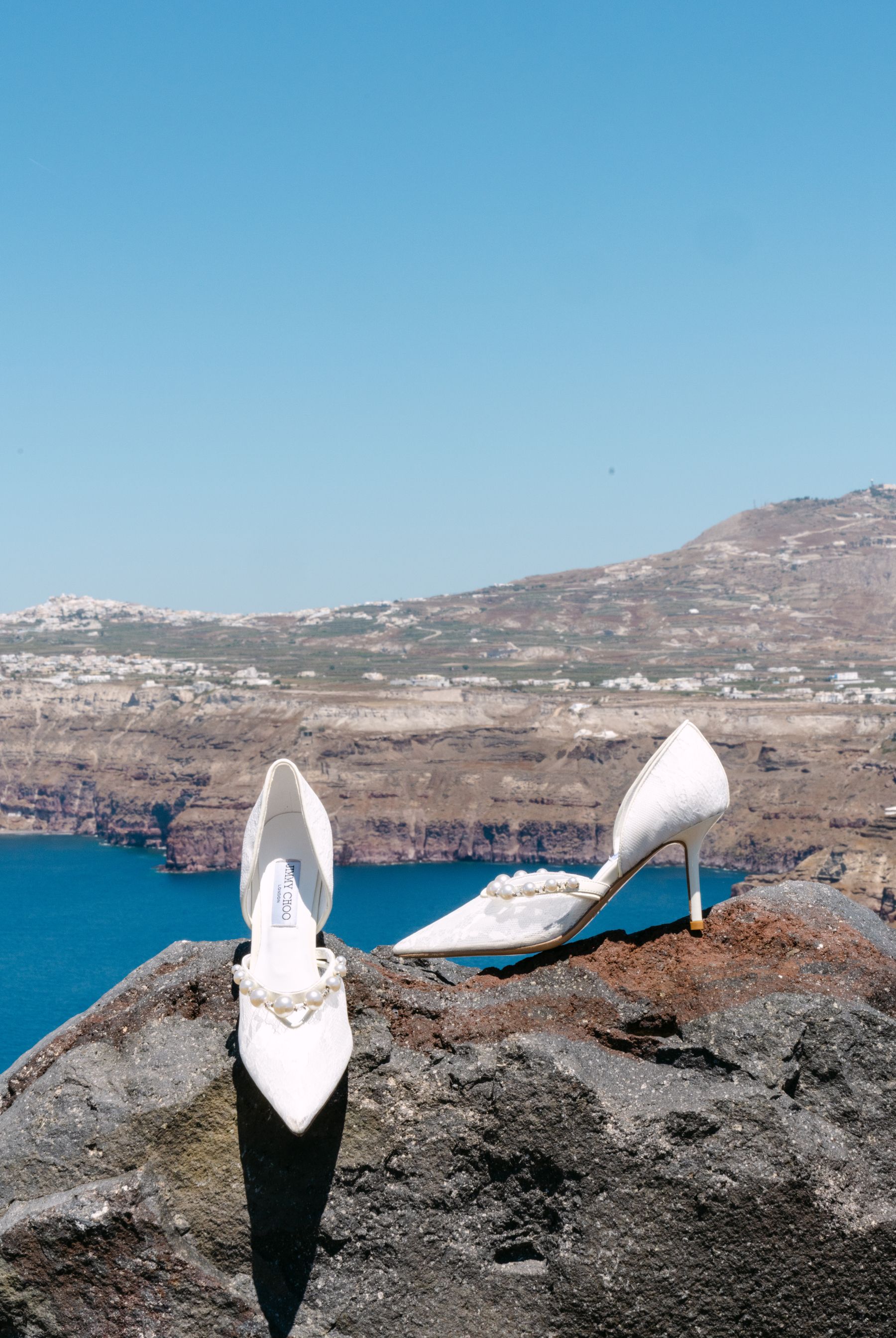 They Said "We're Getting Married Here Someday" - and They Did: Jenny &amp; Landen's Wedding at Cavo Ventus, Santorini photo