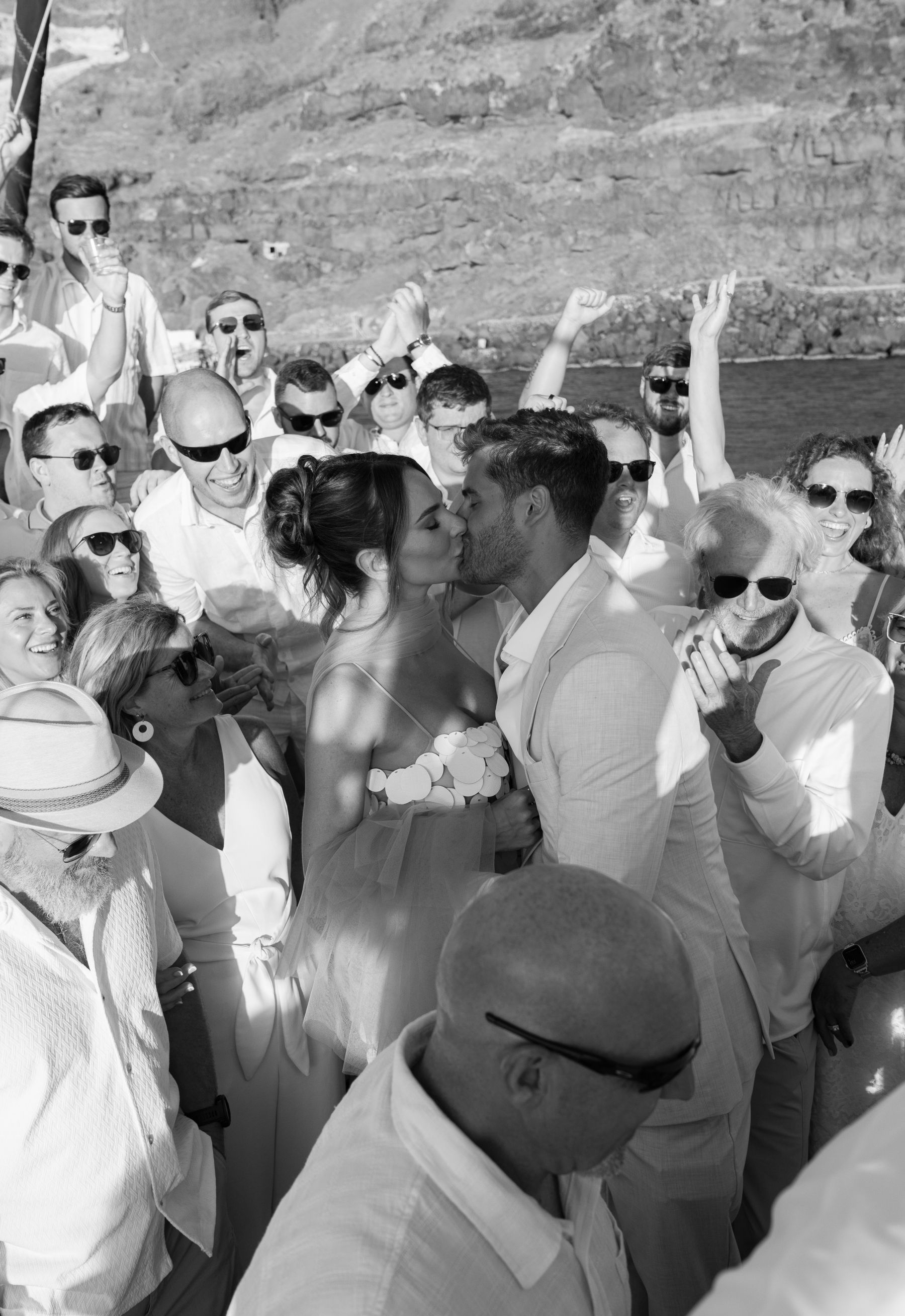 They Said "We're Getting Married Here Someday" - and They Did: Jenny &amp; Landen's Wedding at Cavo Ventus, Santorini photo