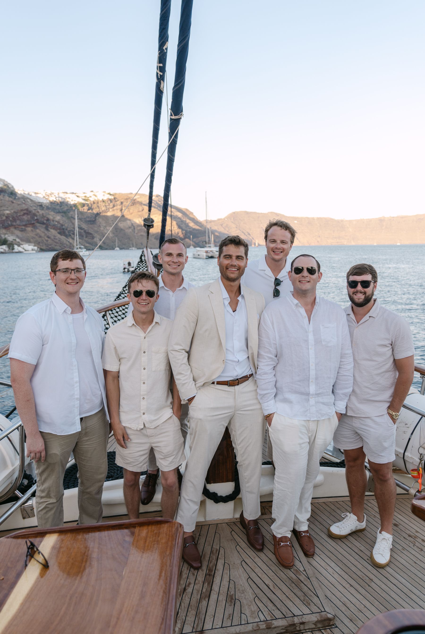 They Said "We're Getting Married Here Someday" - and They Did: Jenny &amp; Landen's Wedding at Cavo Ventus, Santorini photo