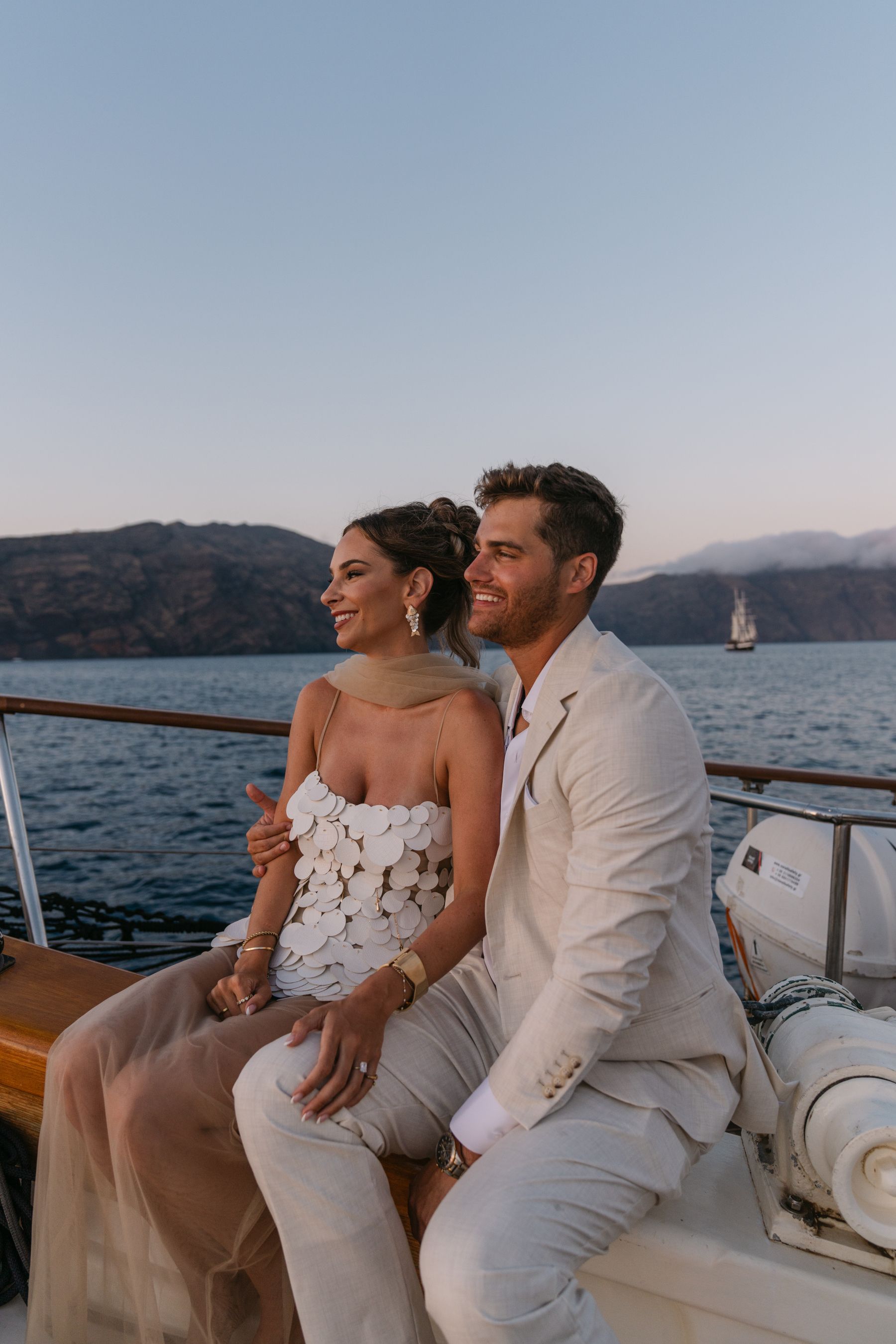 They Said "We're Getting Married Here Someday" - and They Did: Jenny &amp; Landen's Wedding at Cavo Ventus, Santorini photo