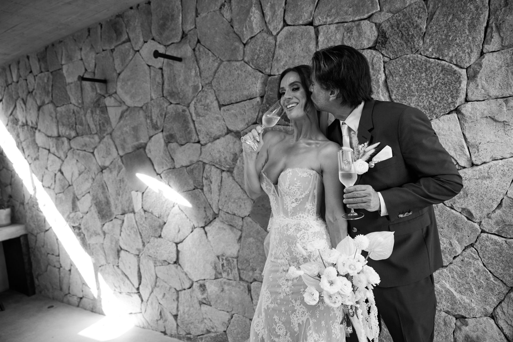 She Manifested Him. Then They Got Married at Acre Resort: Alexa &amp; Alex's Wedding in Cabo photo