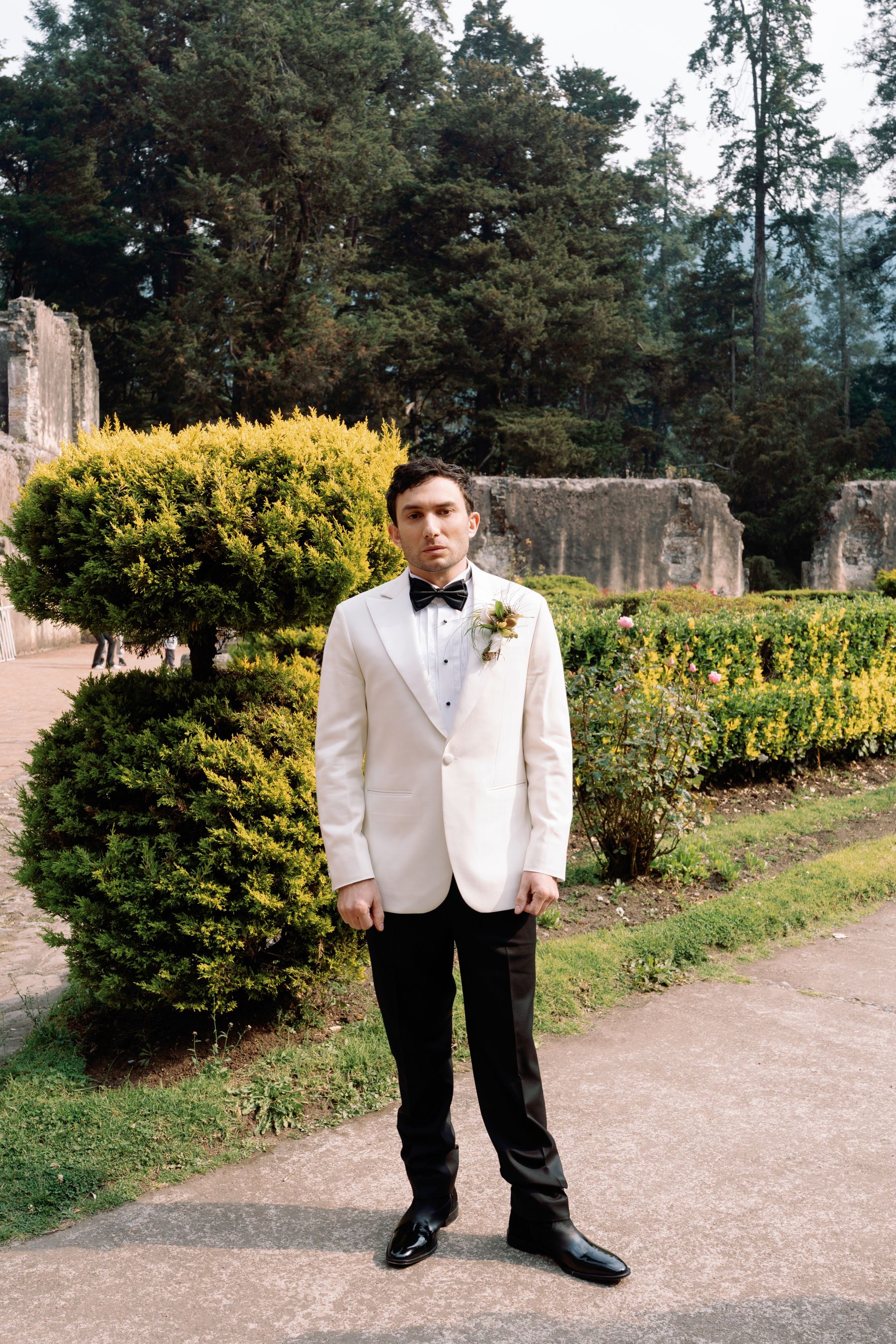 From Bali to a Decaying Mexican Convent: Farihin &amp; Ryder's Wedding at Ex Convento Desierto de los Leones photo