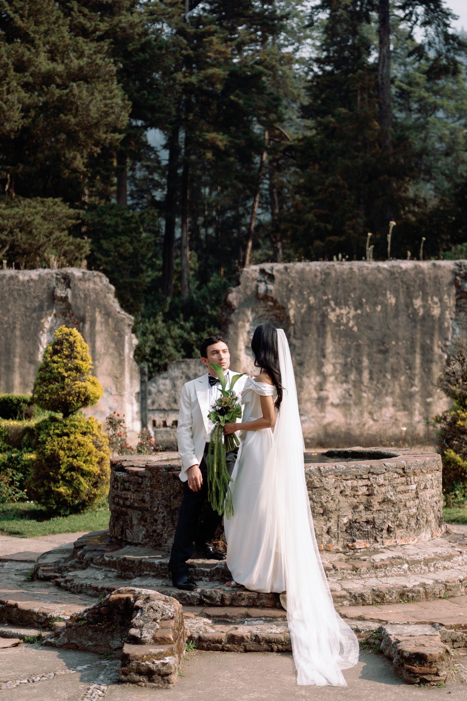 From Bali to a Decaying Mexican Convent: Farihin &amp; Ryder's Wedding at Ex Convento Desierto de los Leones photo