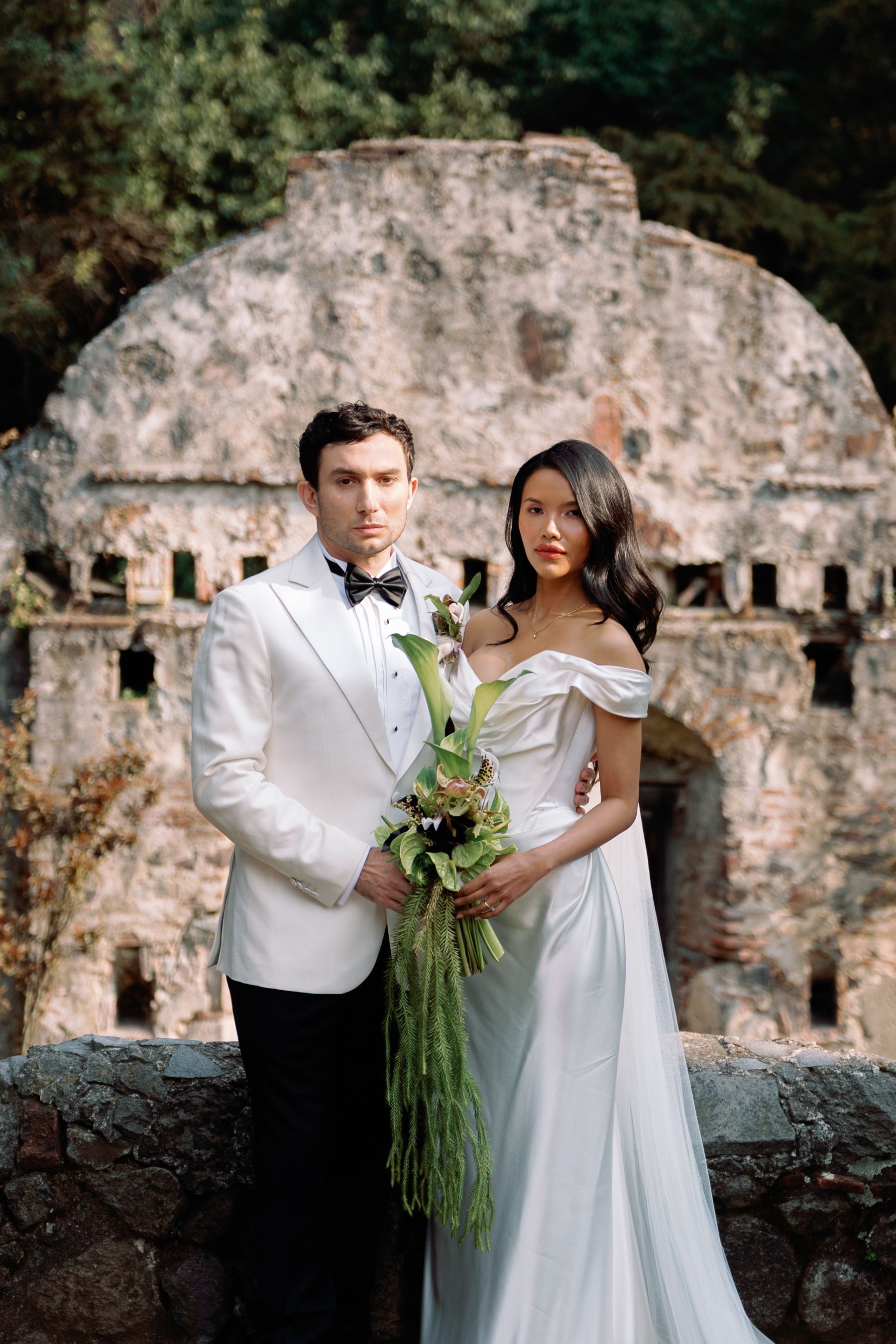 From Bali to a Decaying Mexican Convent: Farihin &amp; Ryder's Wedding at Ex Convento Desierto de los Leones photo