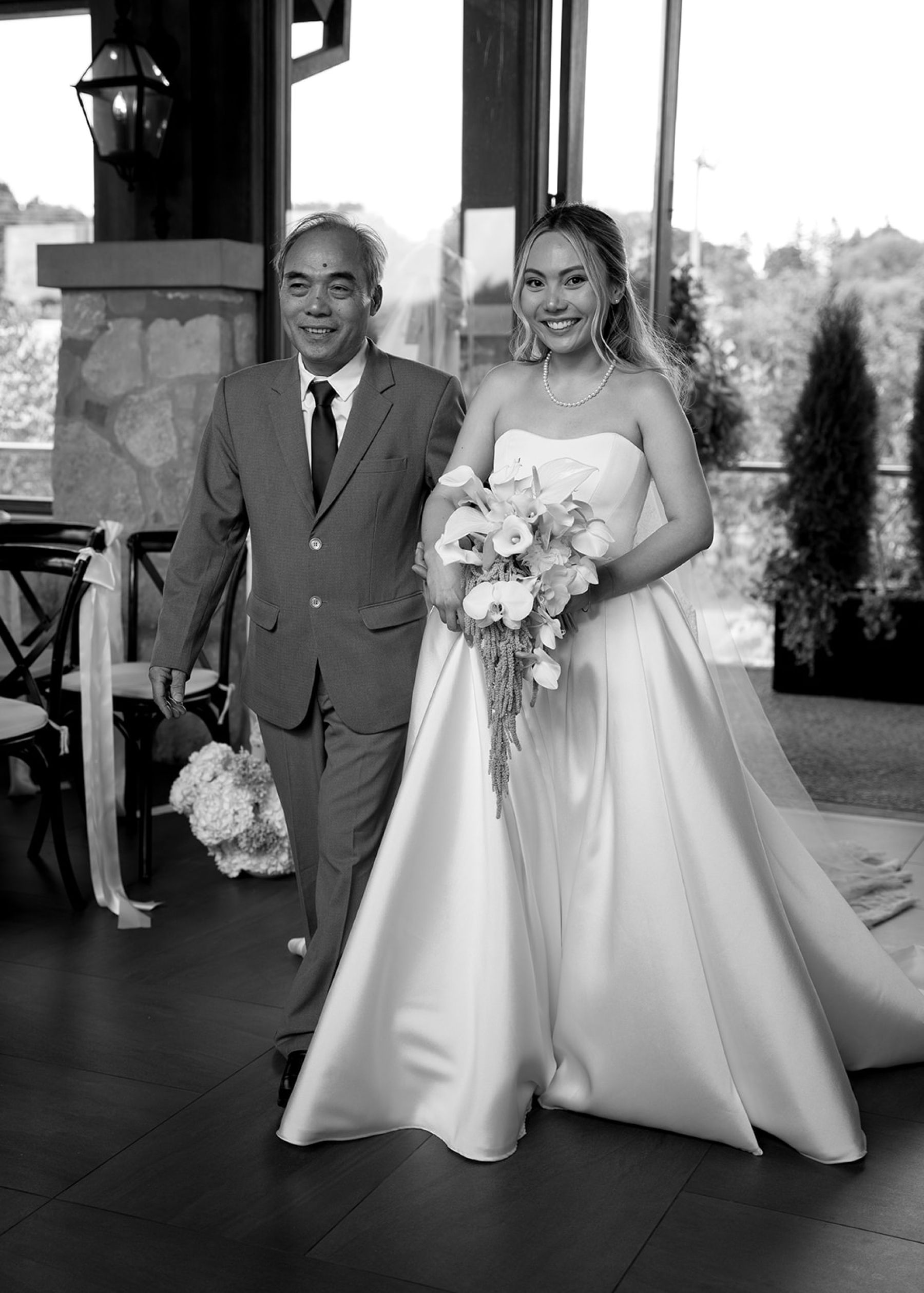 Their Ring Bearer Wore a Bow Tie and Had Four Legs: Emma &amp; Andrew's Wedding at Cambridge Mill photo