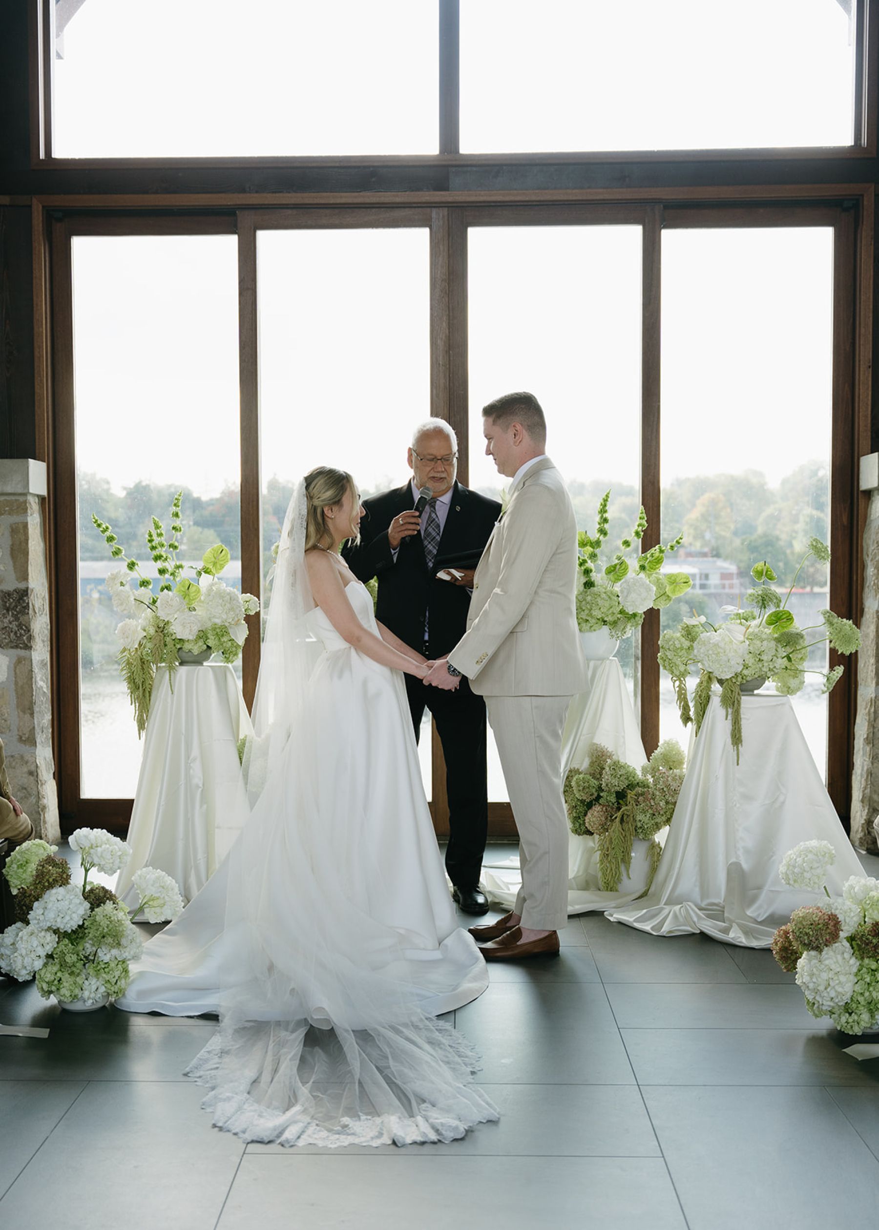 Their Ring Bearer Wore a Bow Tie and Had Four Legs: Emma &amp; Andrew's Wedding at Cambridge Mill photo