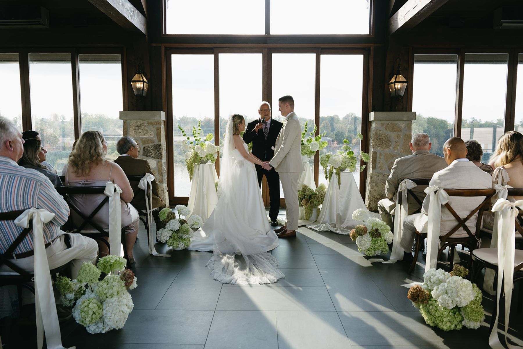 Their Ring Bearer Wore a Bow Tie and Had Four Legs: Emma &amp; Andrew's Wedding at Cambridge Mill photo