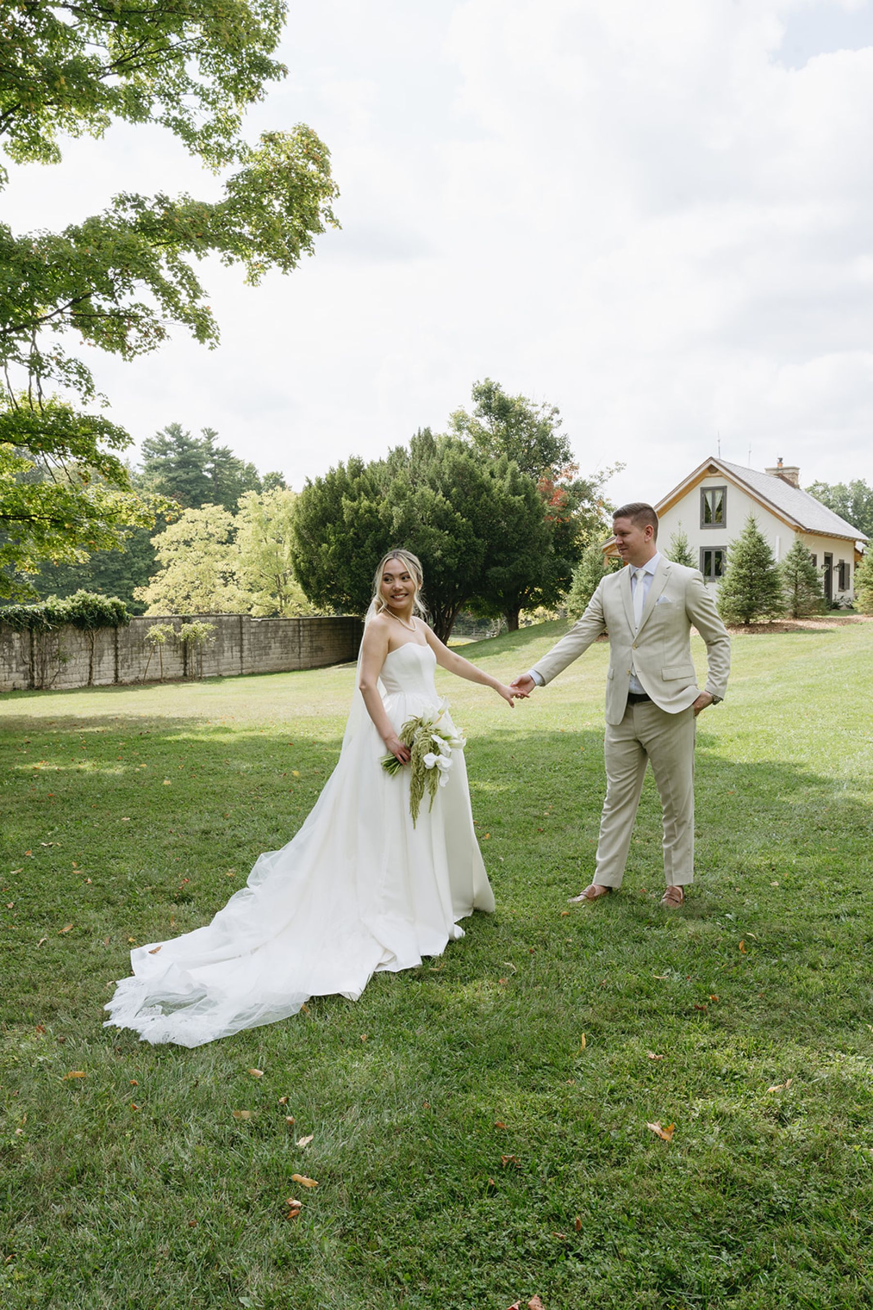 Their Ring Bearer Wore a Bow Tie and Had Four Legs: Emma &amp; Andrew's Wedding at Cambridge Mill photo