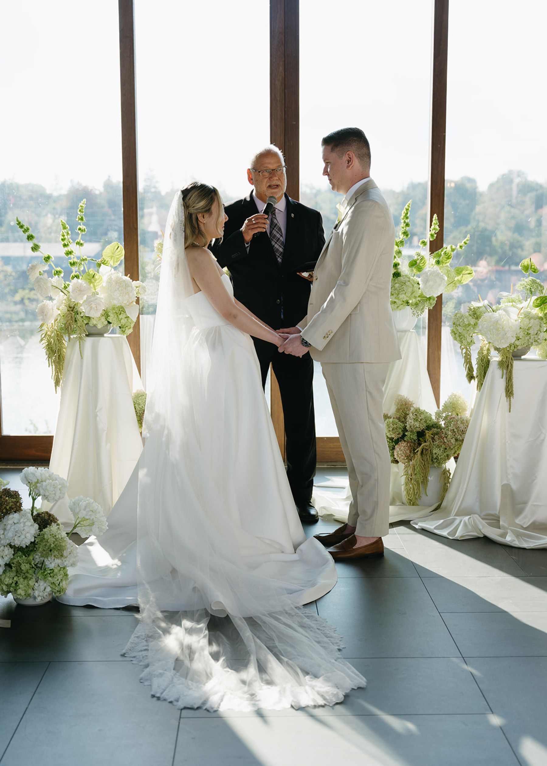 Their Ring Bearer Wore a Bow Tie and Had Four Legs: Emma &amp; Andrew's Wedding at Cambridge Mill photo