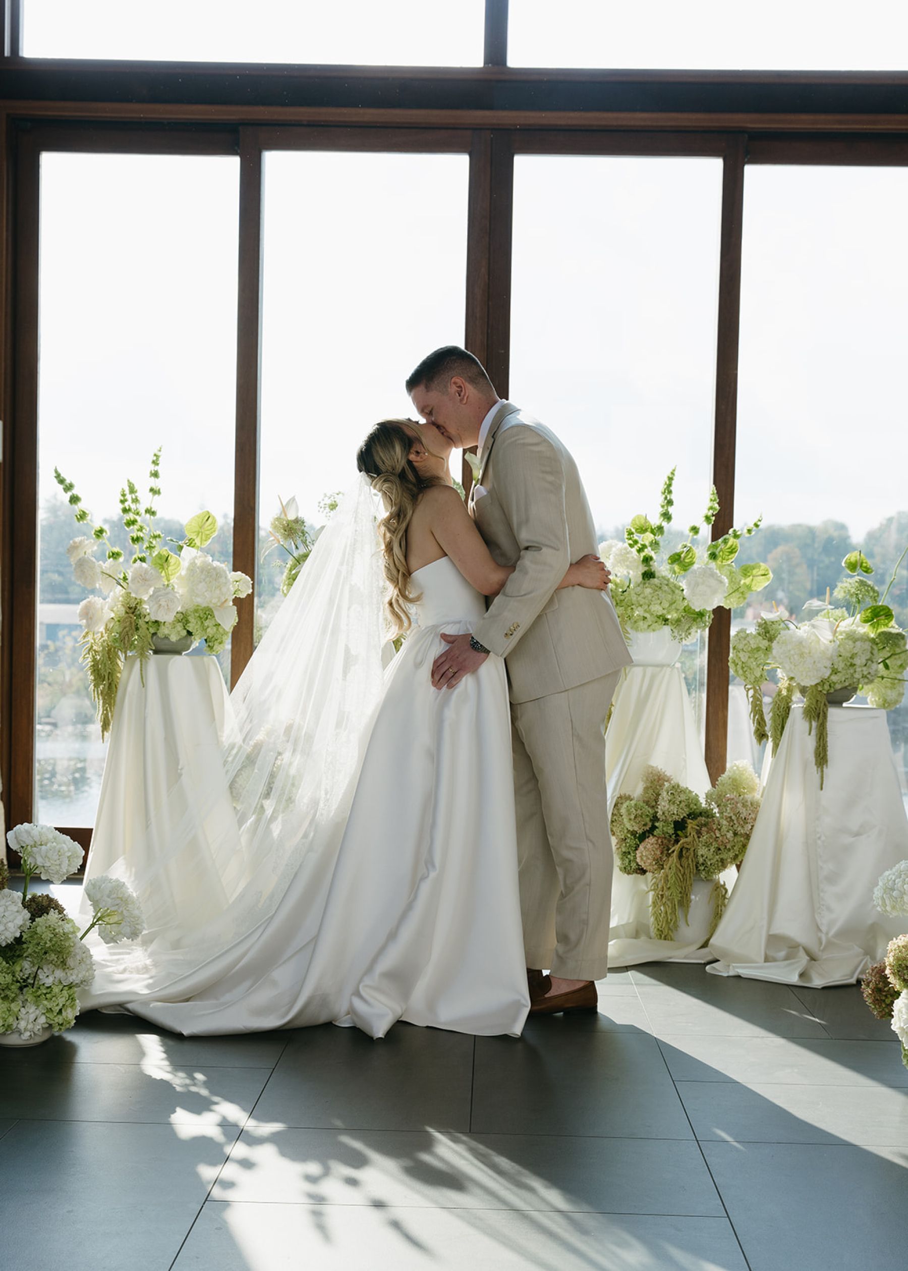 Their Ring Bearer Wore a Bow Tie and Had Four Legs: Emma &amp; Andrew's Wedding at Cambridge Mill photo